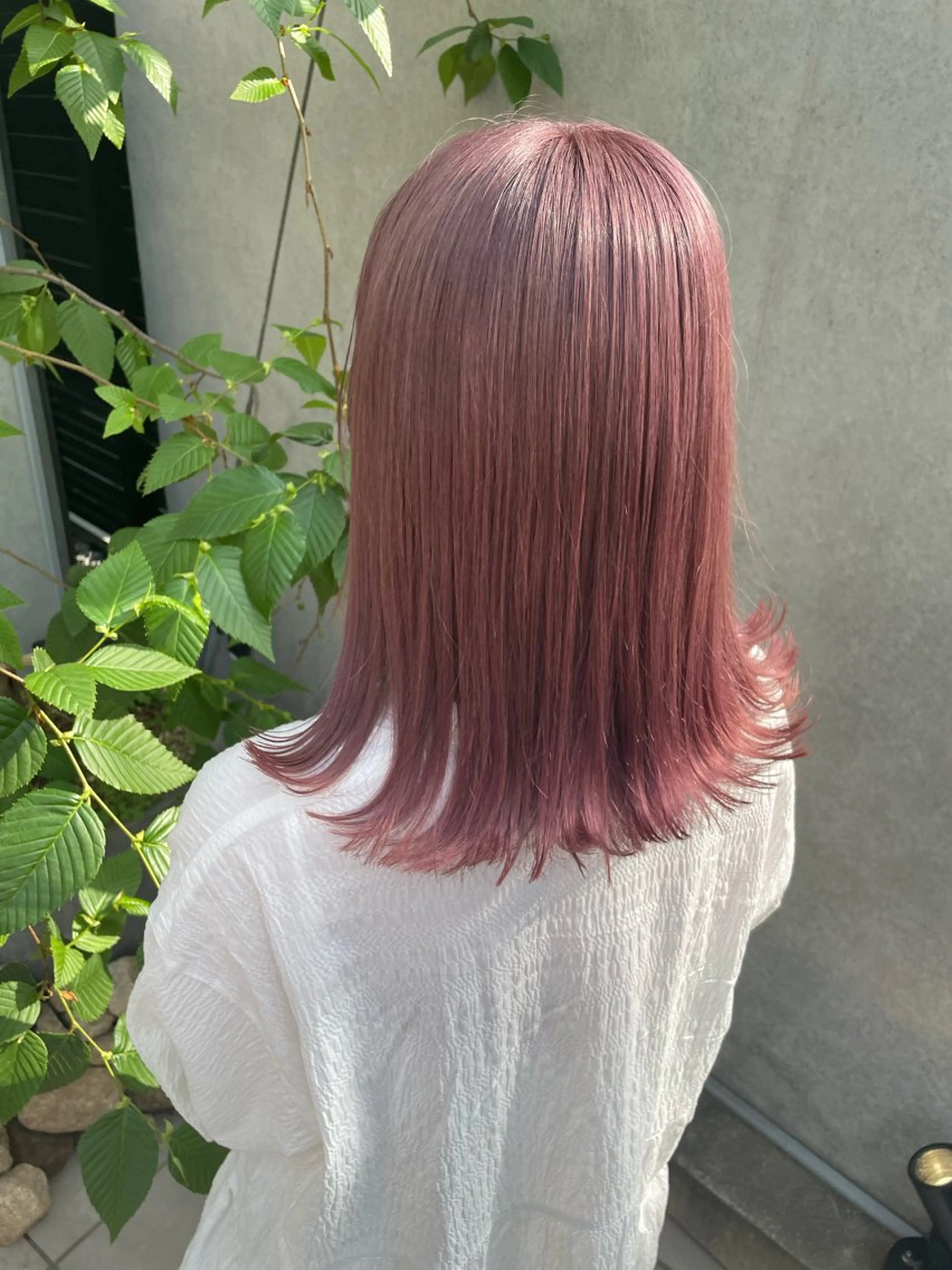 ミディアム カラー ブリーチ メンズパーマ特化 園田　楓莉のヘアスタイル