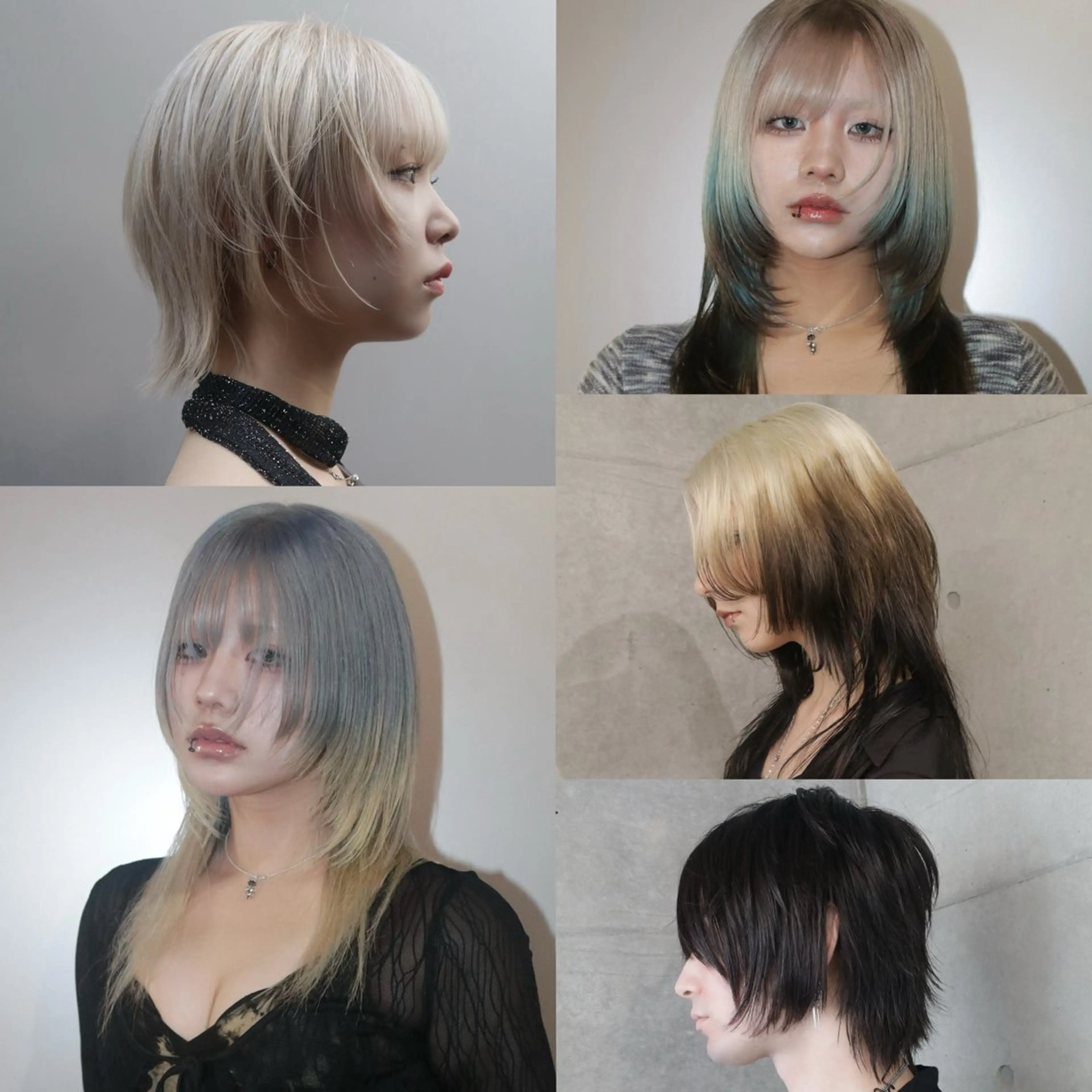 ロング カラー ハッシュカット ハイレイヤー レイヤーカット ウルフカット カット レイヤーカットとハイ トーン/HIROKIのヘアスタイル