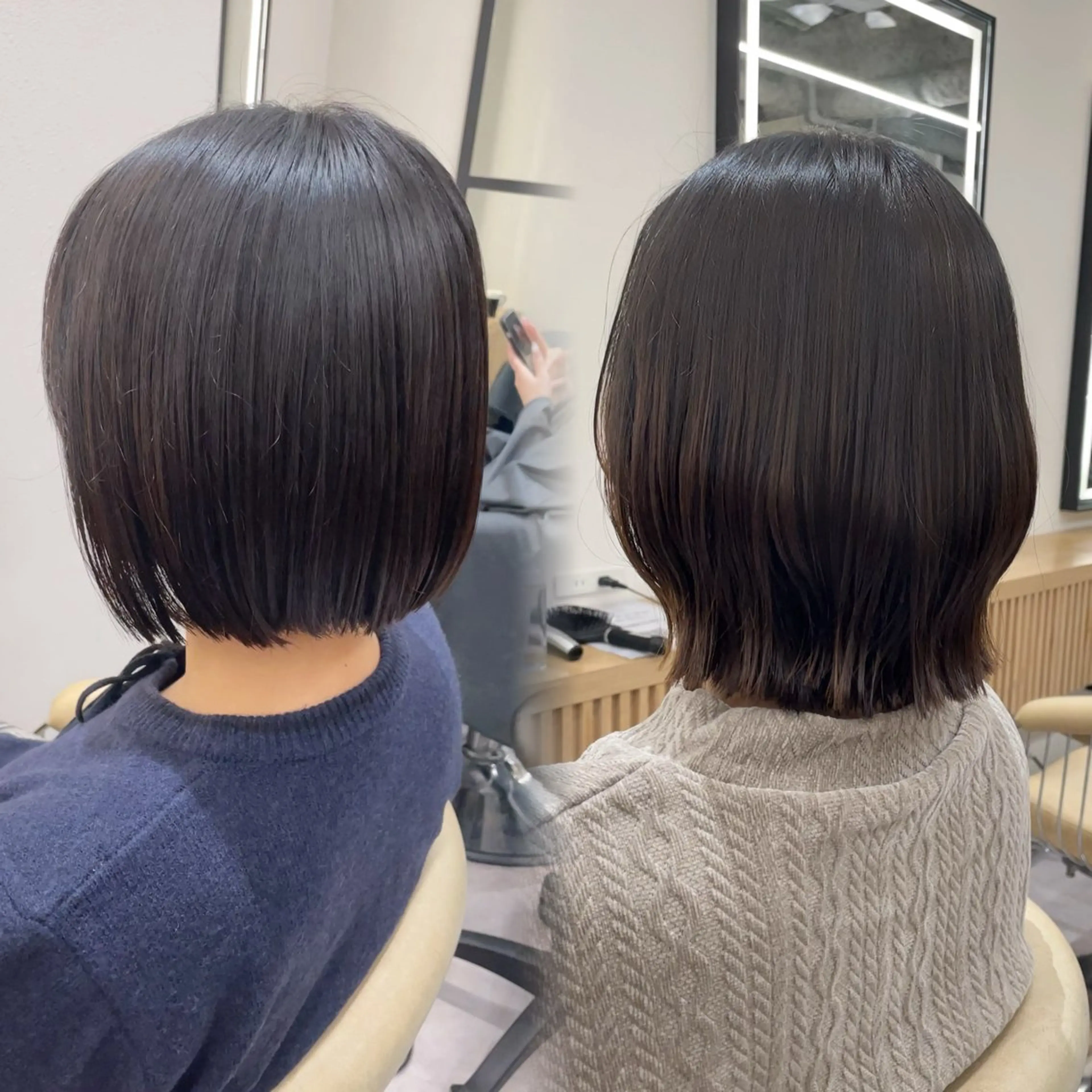 カラー レイヤー/暖色カラー /パーマ/落合 歩夢のヘアスタイル