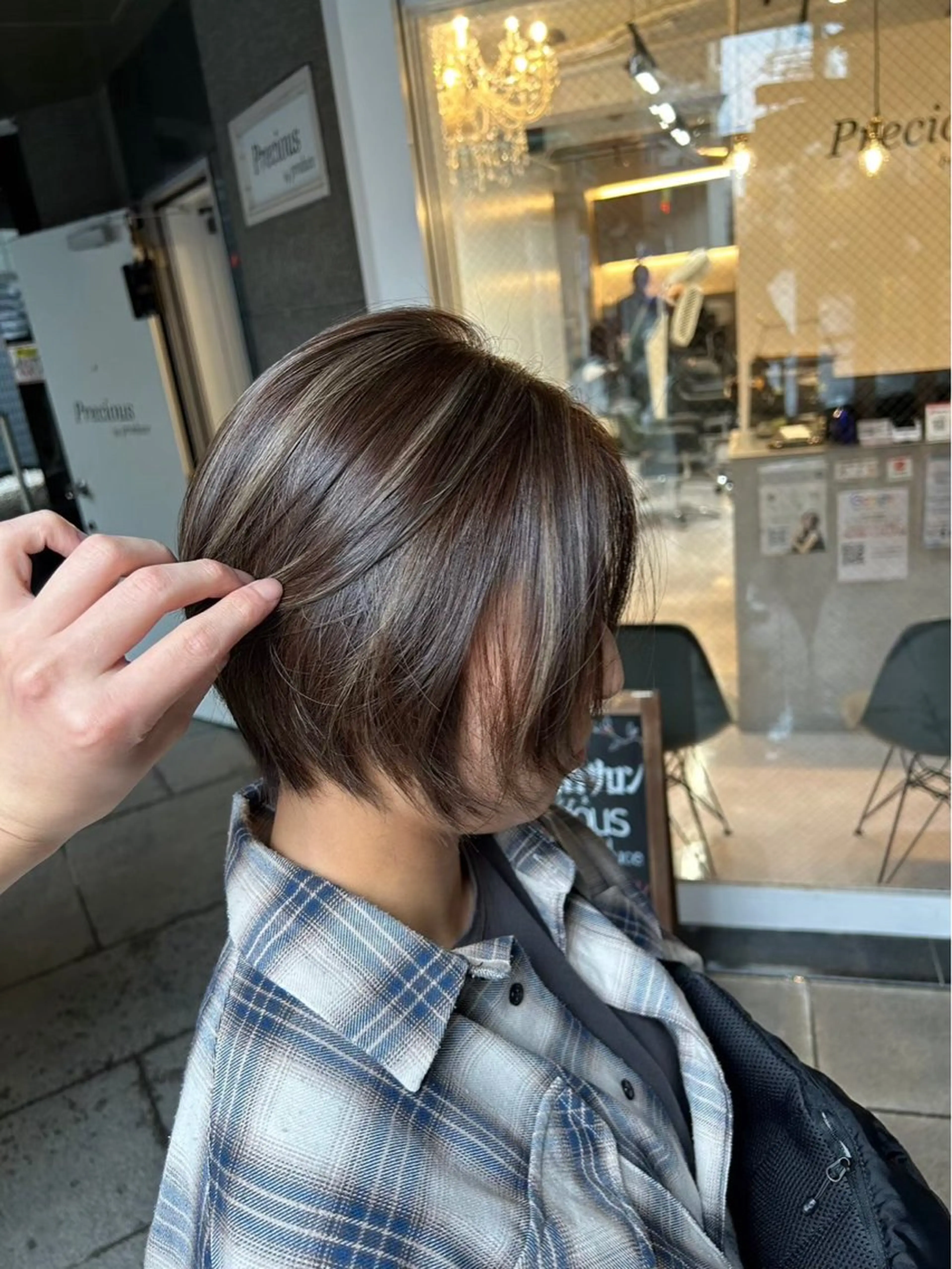 ショート カラー 脱白髪染め❕白髪 ぼかし特化🌟ヨコタのヘアスタイル