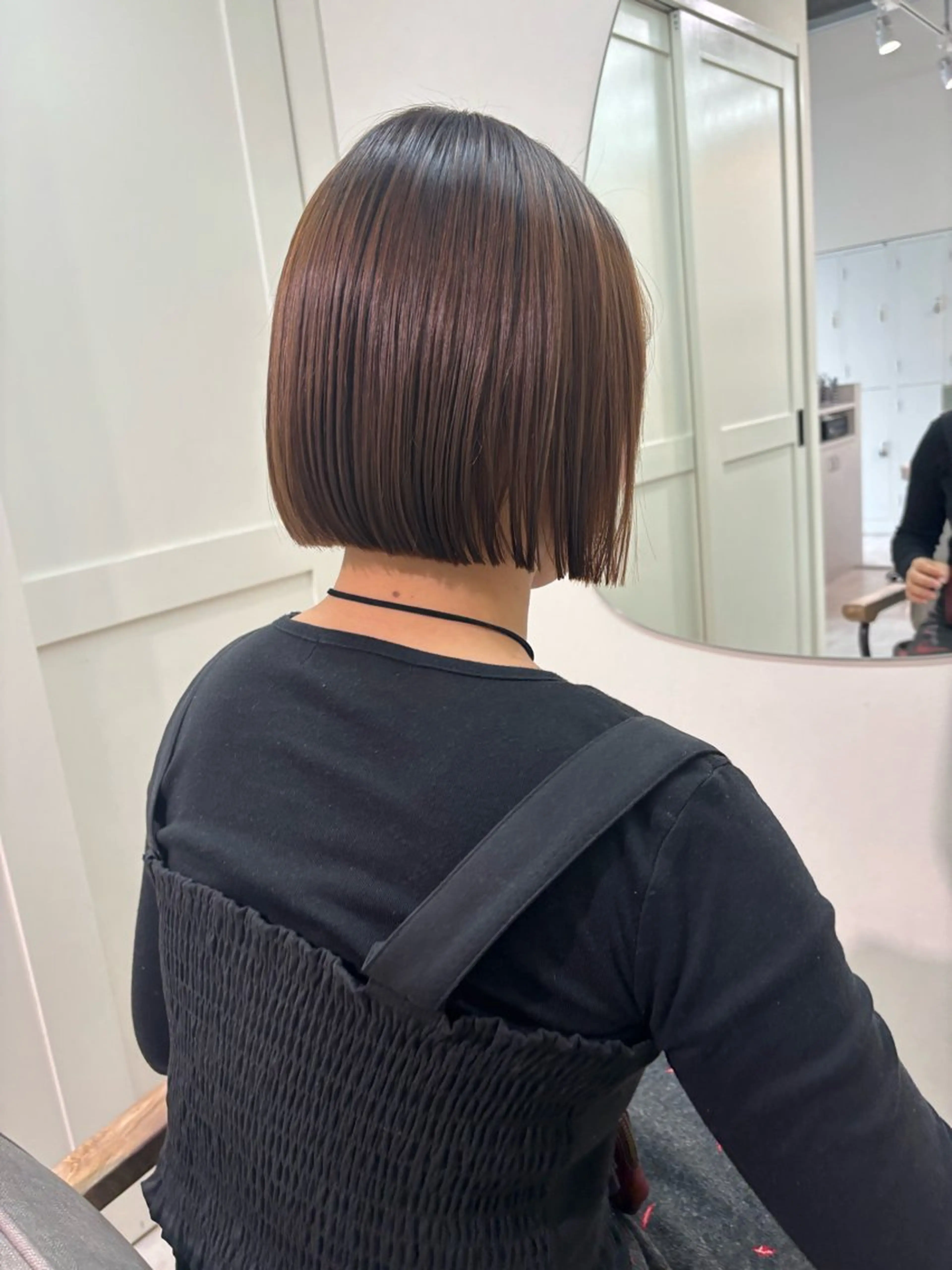 ショート カラー カット 縮毛矯正 トリートメント ヘッドスパ 広島/ヘアセット /ベージュ/わかなのヘアスタイル