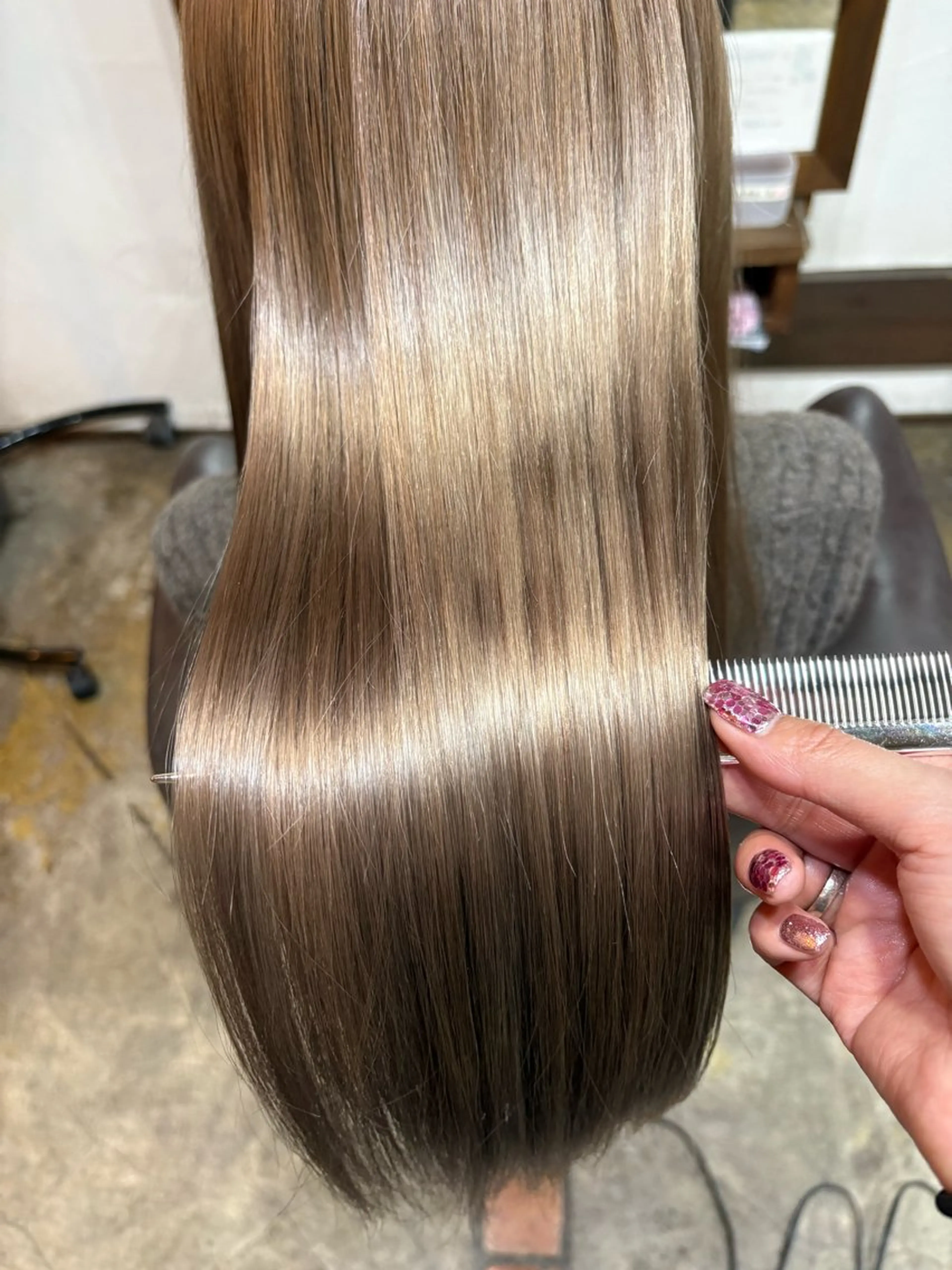 ロング Joliefille 高石店　かすみのヘアスタイル