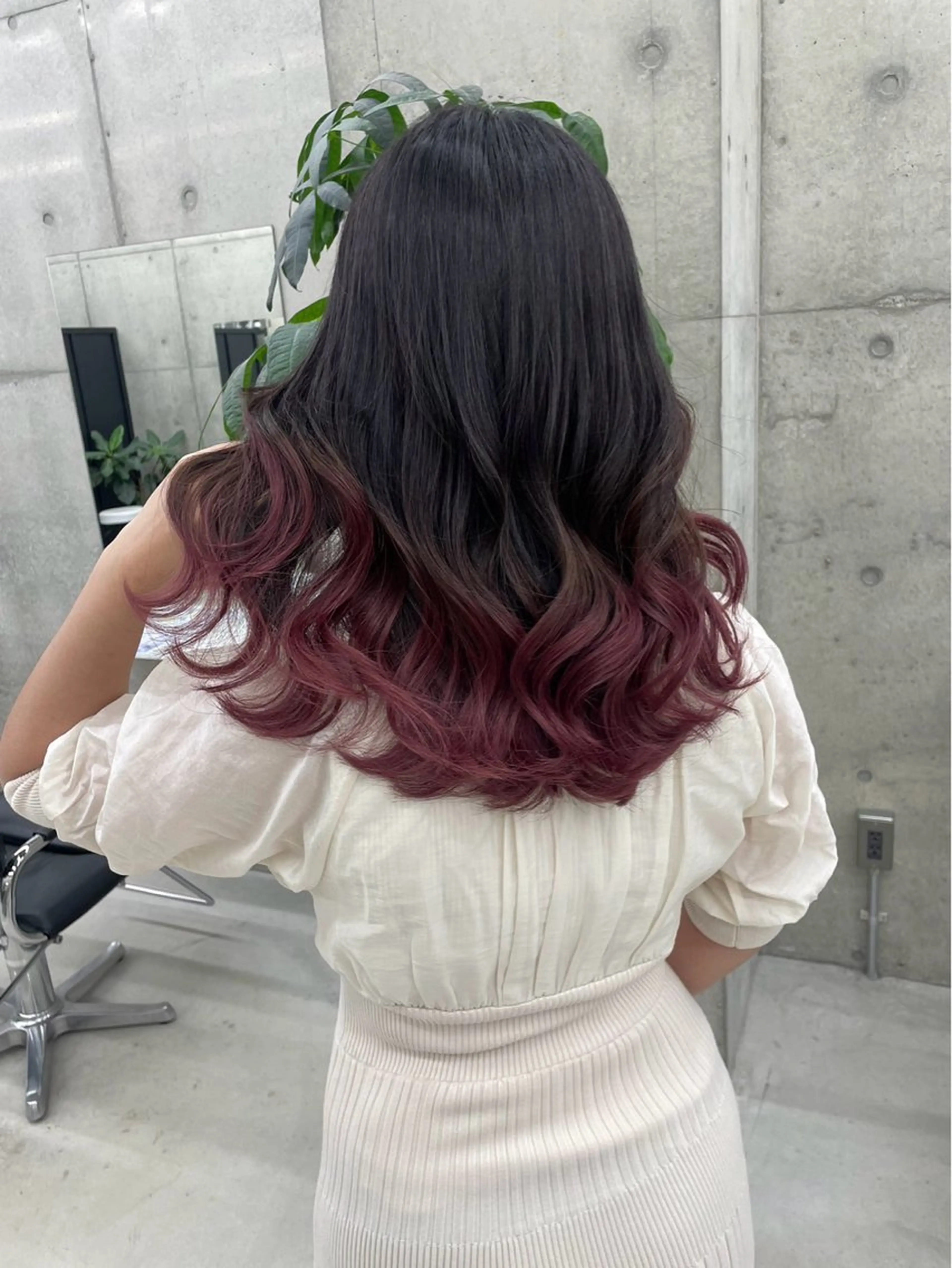 セミロング 原田 瑠月のヘアスタイル