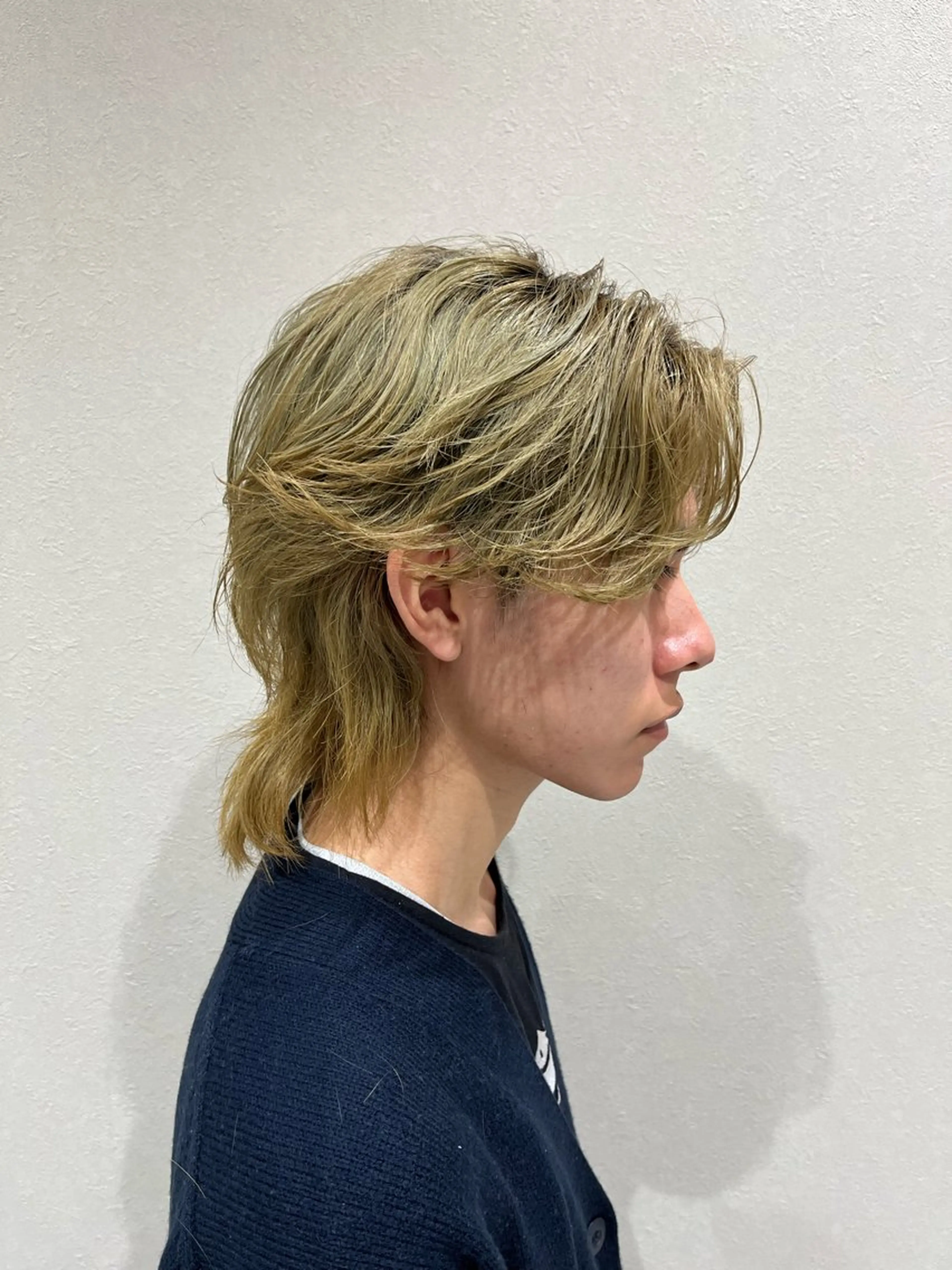 メンズ センターパート メンズウルフカット ウルフカット Ken 縮毛矯正/韓国風ヘアのヘアスタイル