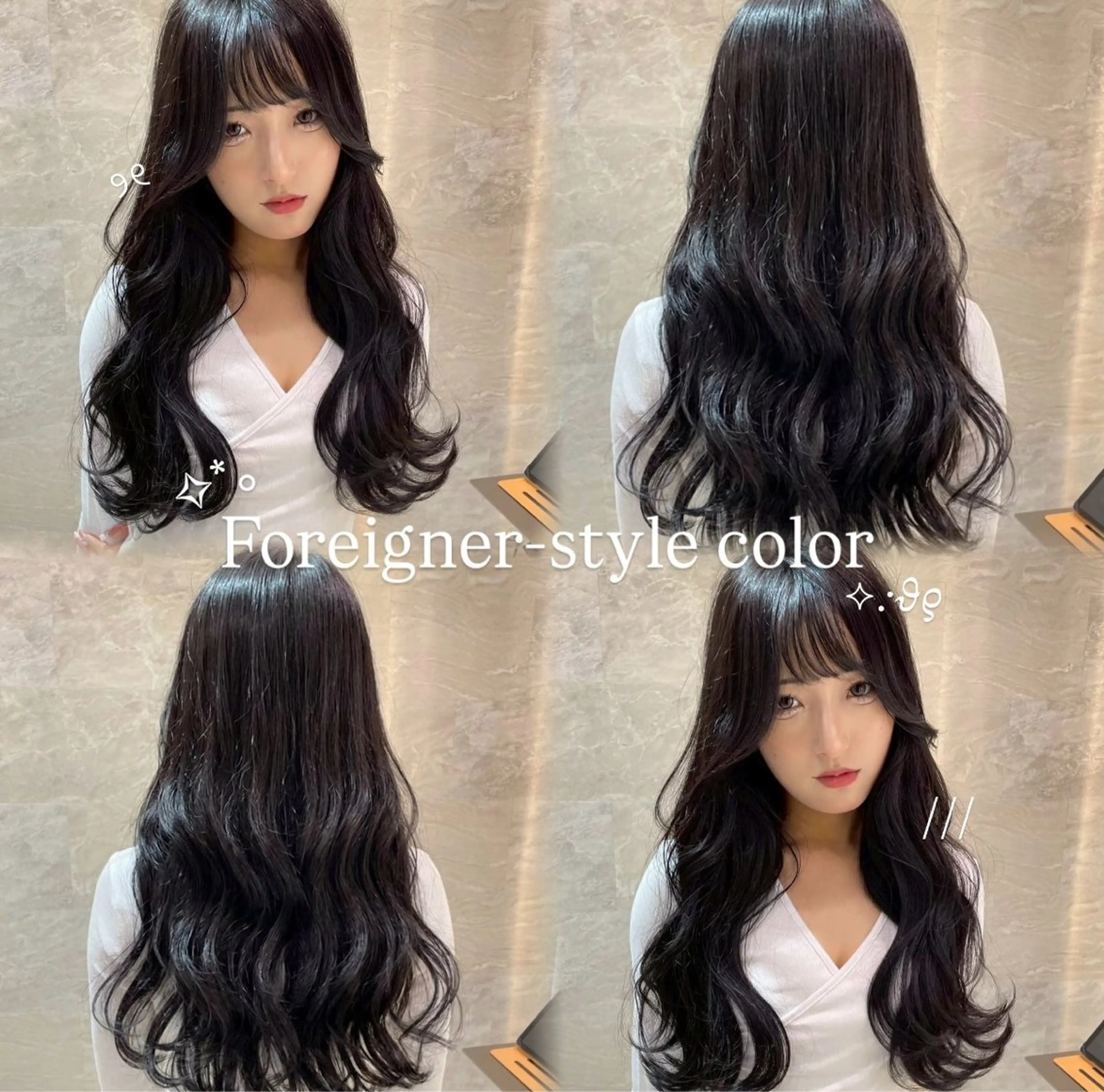 カラー グレージュ ヘアカラー 雪乃 / 仙台美容師のヘアスタイル