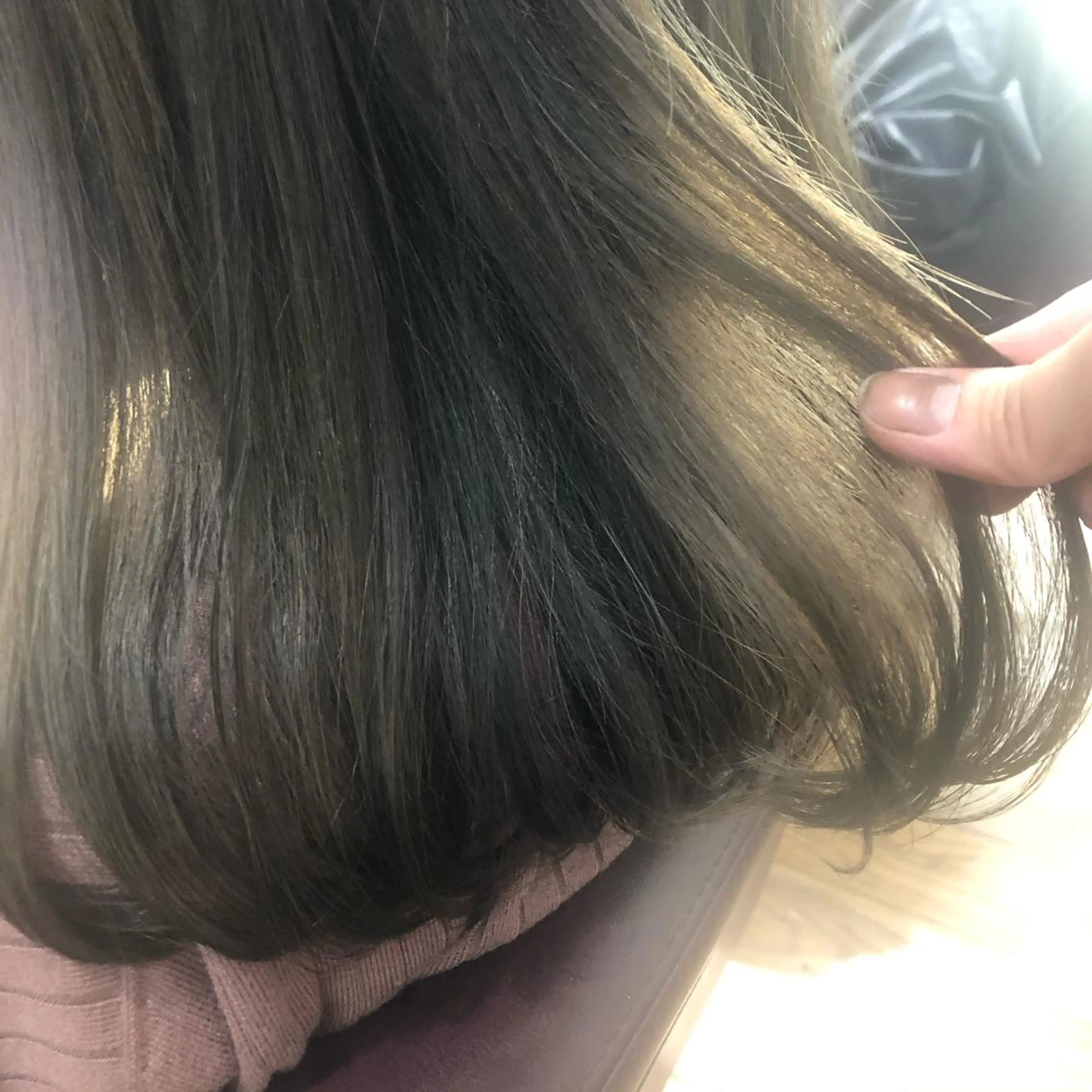 セミロング かわい りなのヘアスタイル