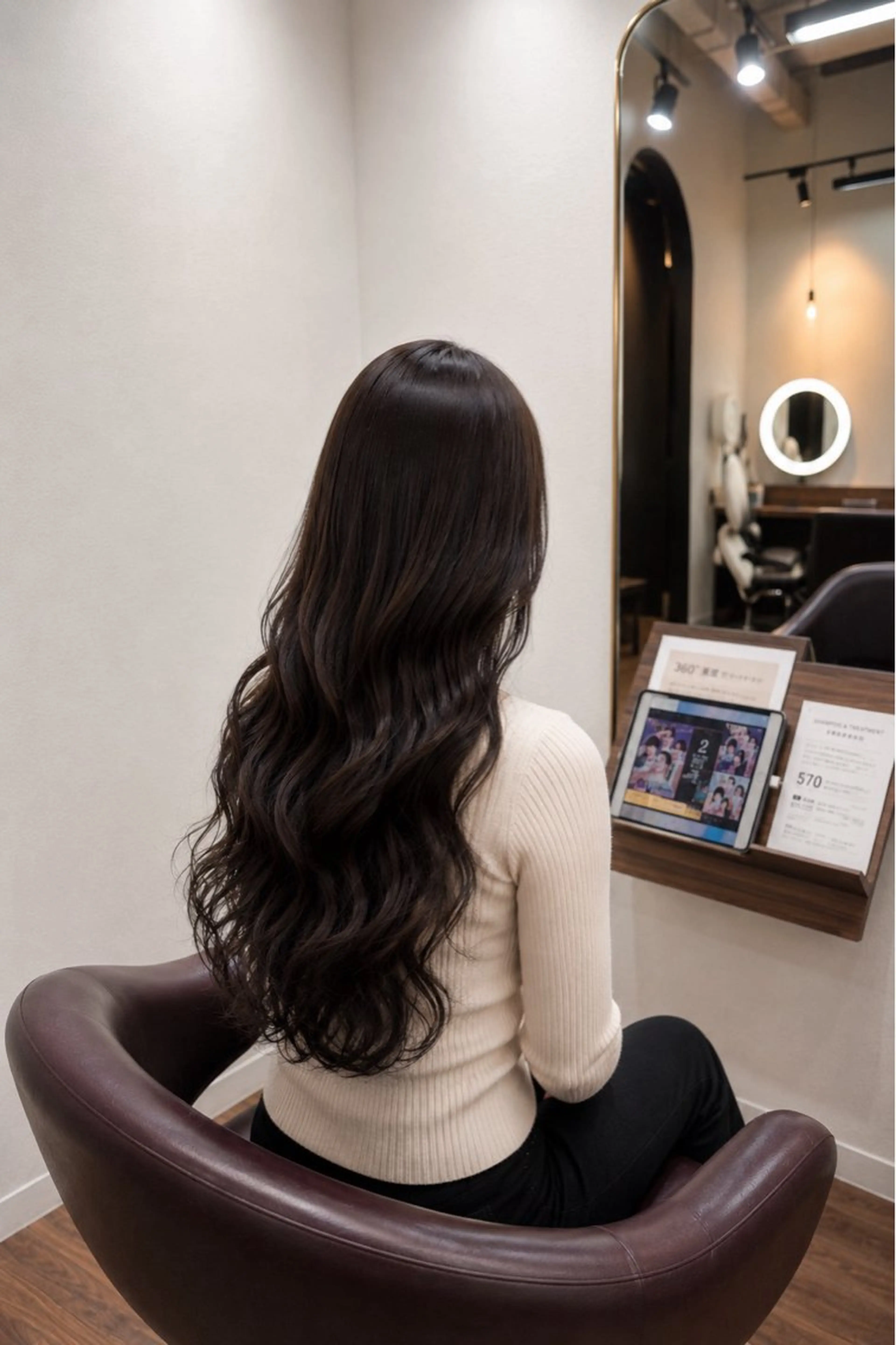 ロング カット ヘアカラー トリートメント 桑村 菜々のヘアスタイル