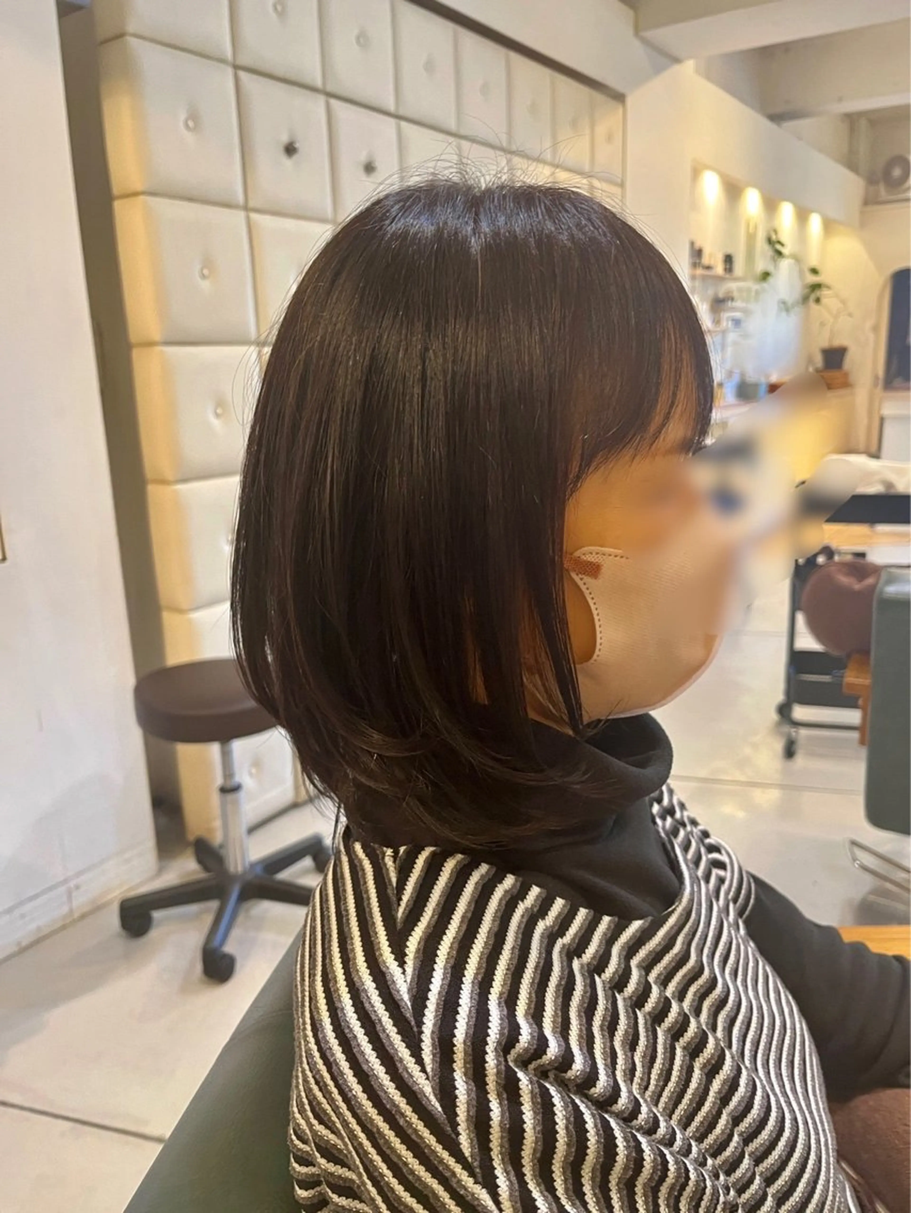 ミディアム 加藤 麻美のヘアスタイル