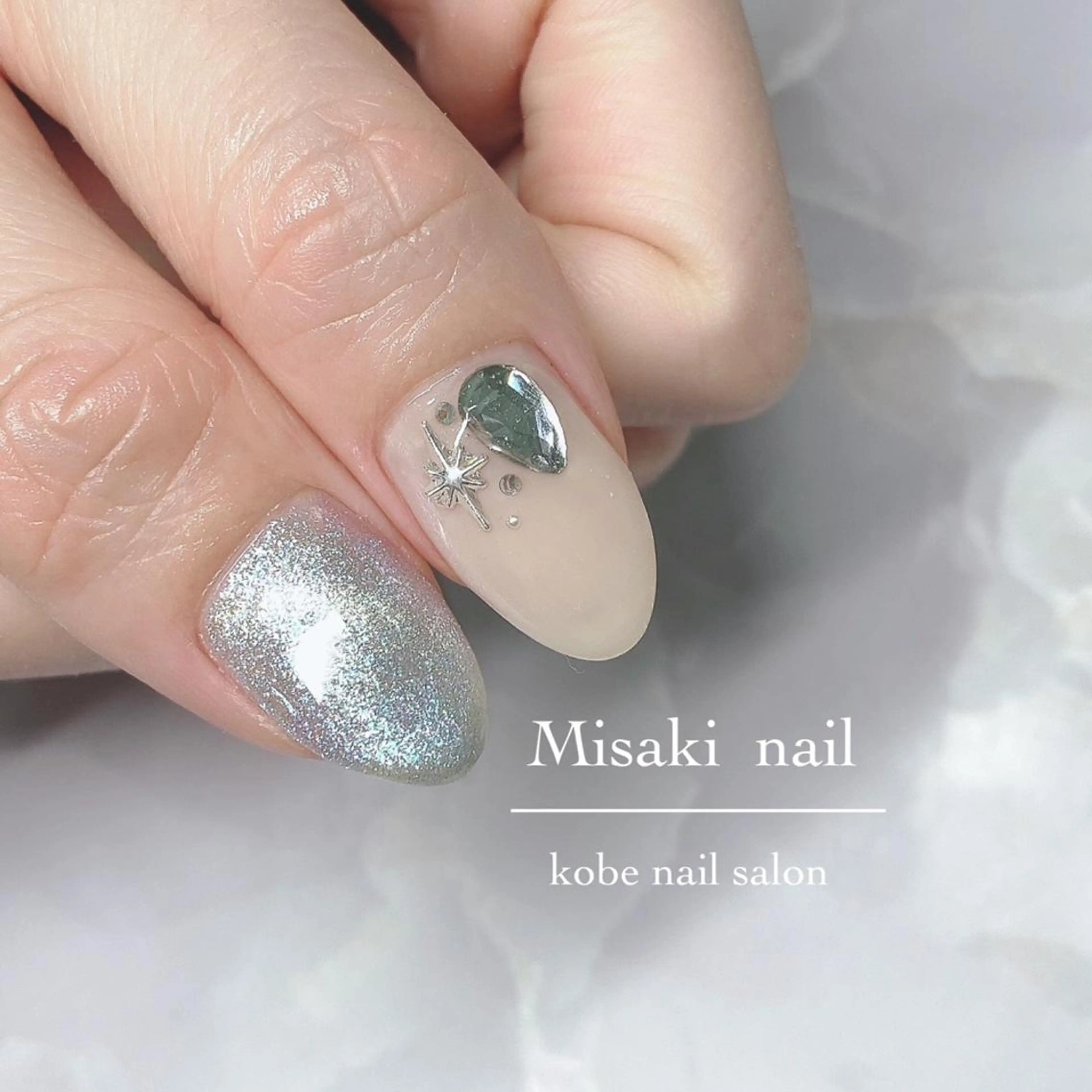 ネイル 韓国ネイル ワンホンネイル ハンドネイル nailsalon miinailsのネイルデザイン