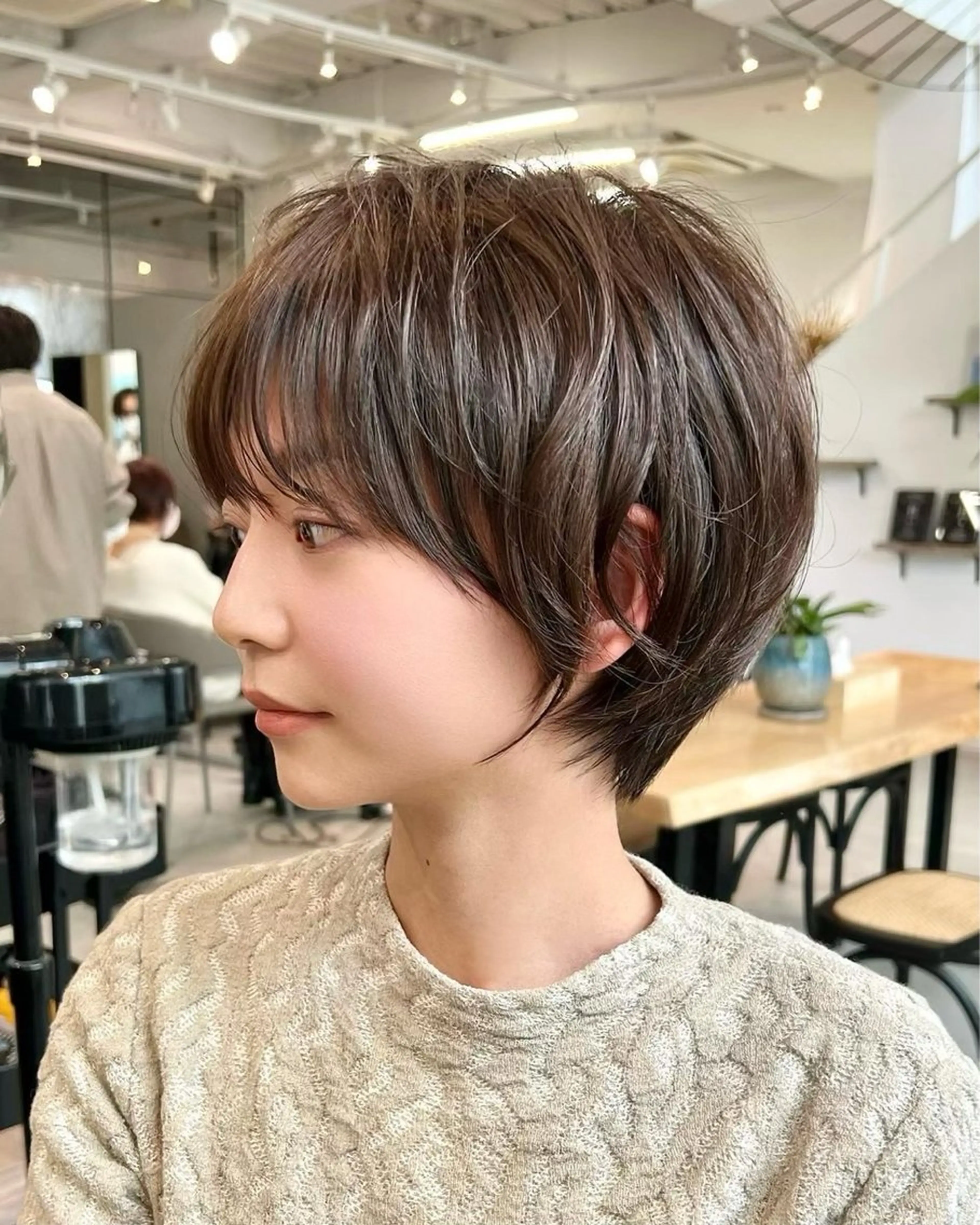 ショート 銀座/前髪顔まわり/ 透明感カラー/danのヘアスタイル