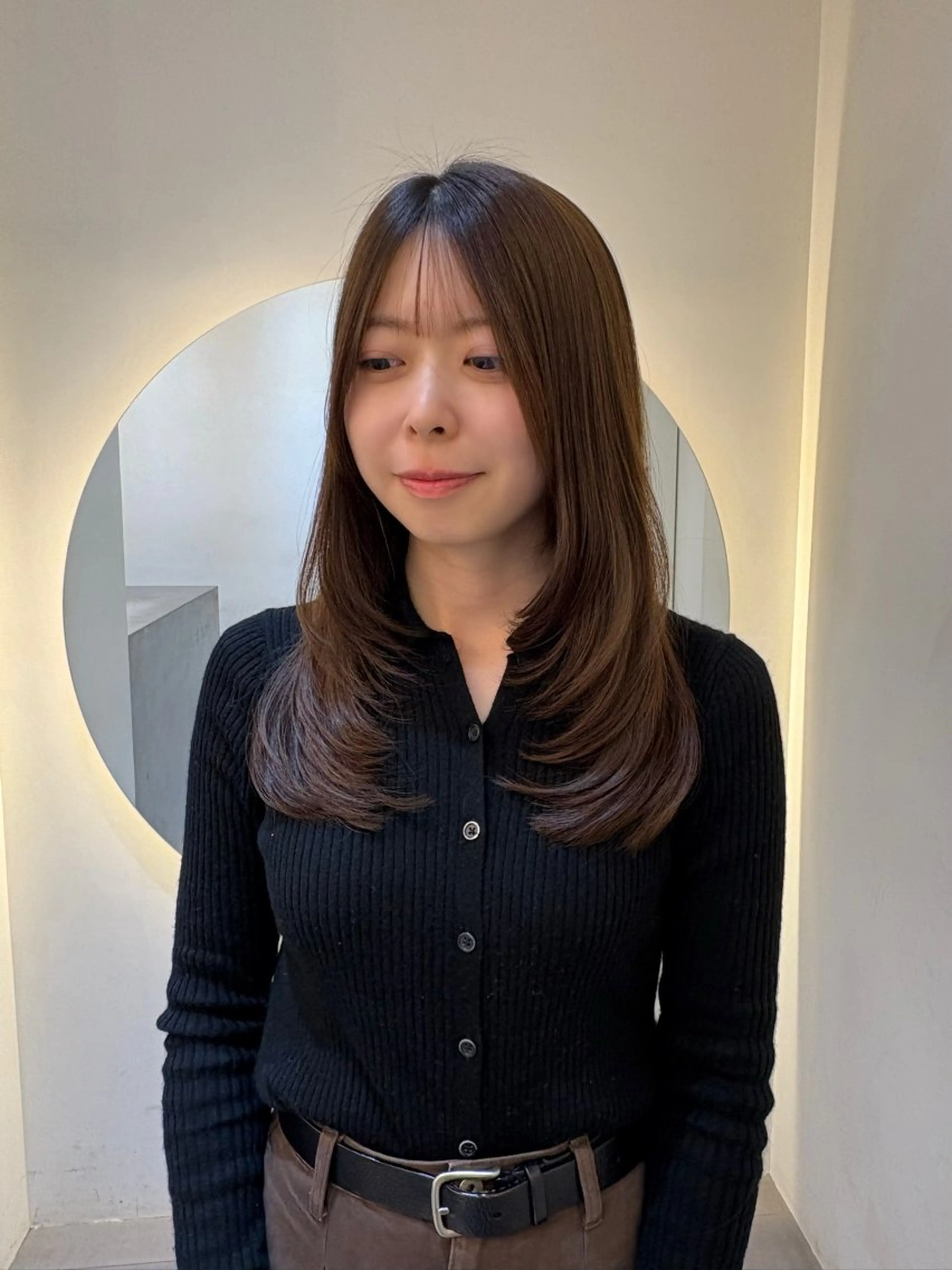 ロング レイヤーカット カット レイヤー/ベージュ/ どますず🌺のヘアスタイル