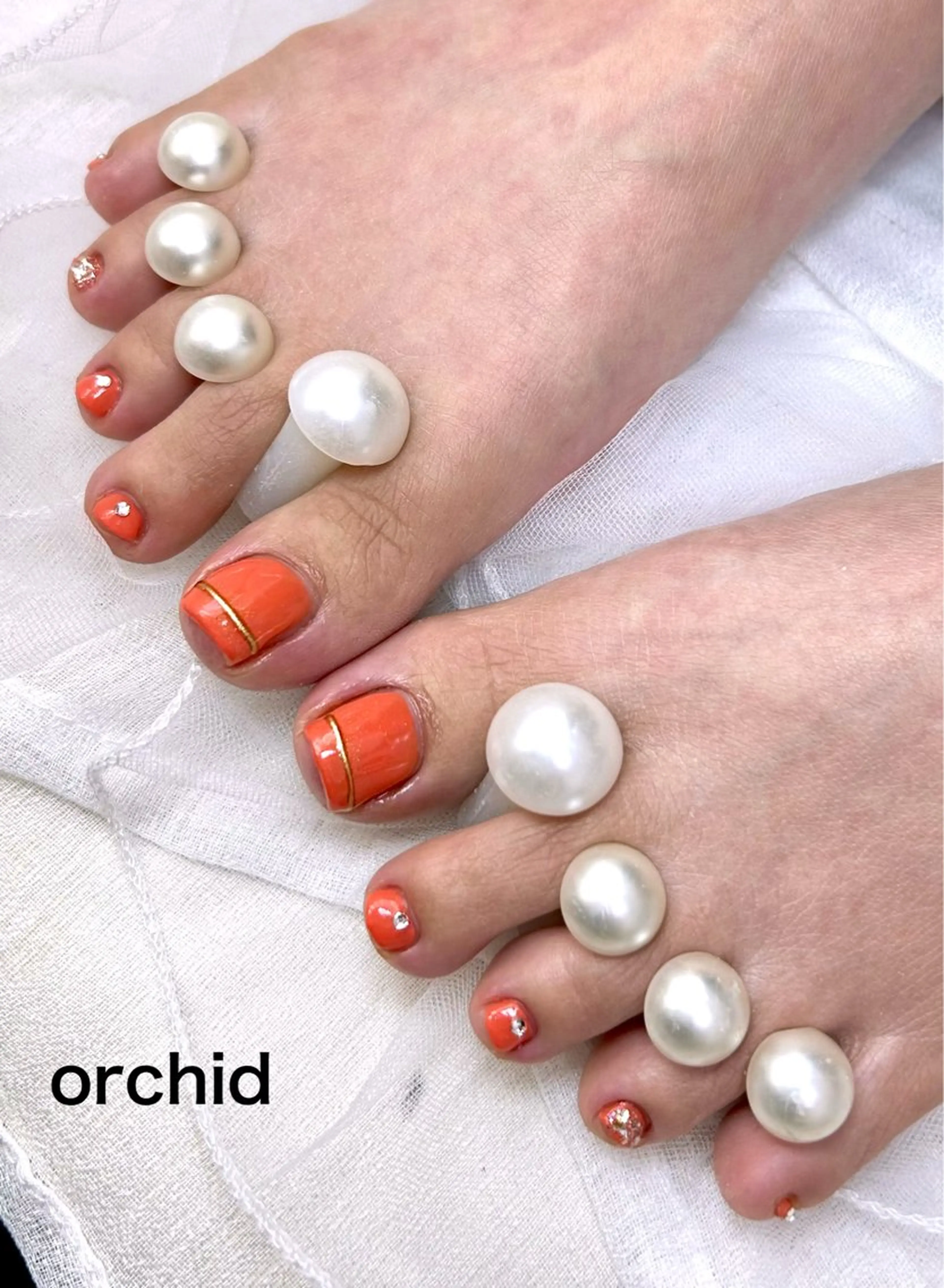 ネイル フットネイル orchid ♡オーキッドのネイルデザイン