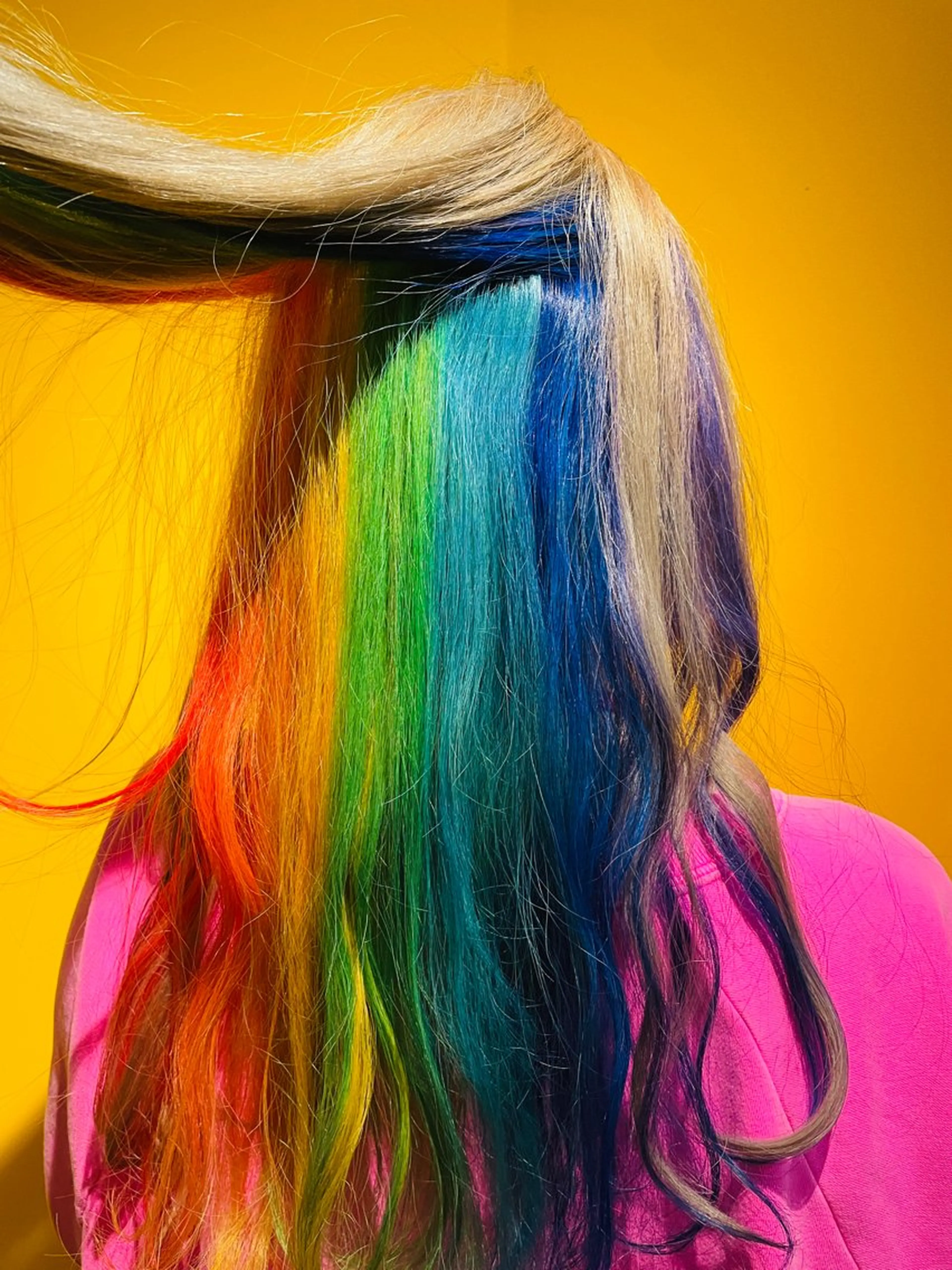 ロング カラー Drei.B.(ドライヴ)所属・ヨシダ アズサのヘアスタイル