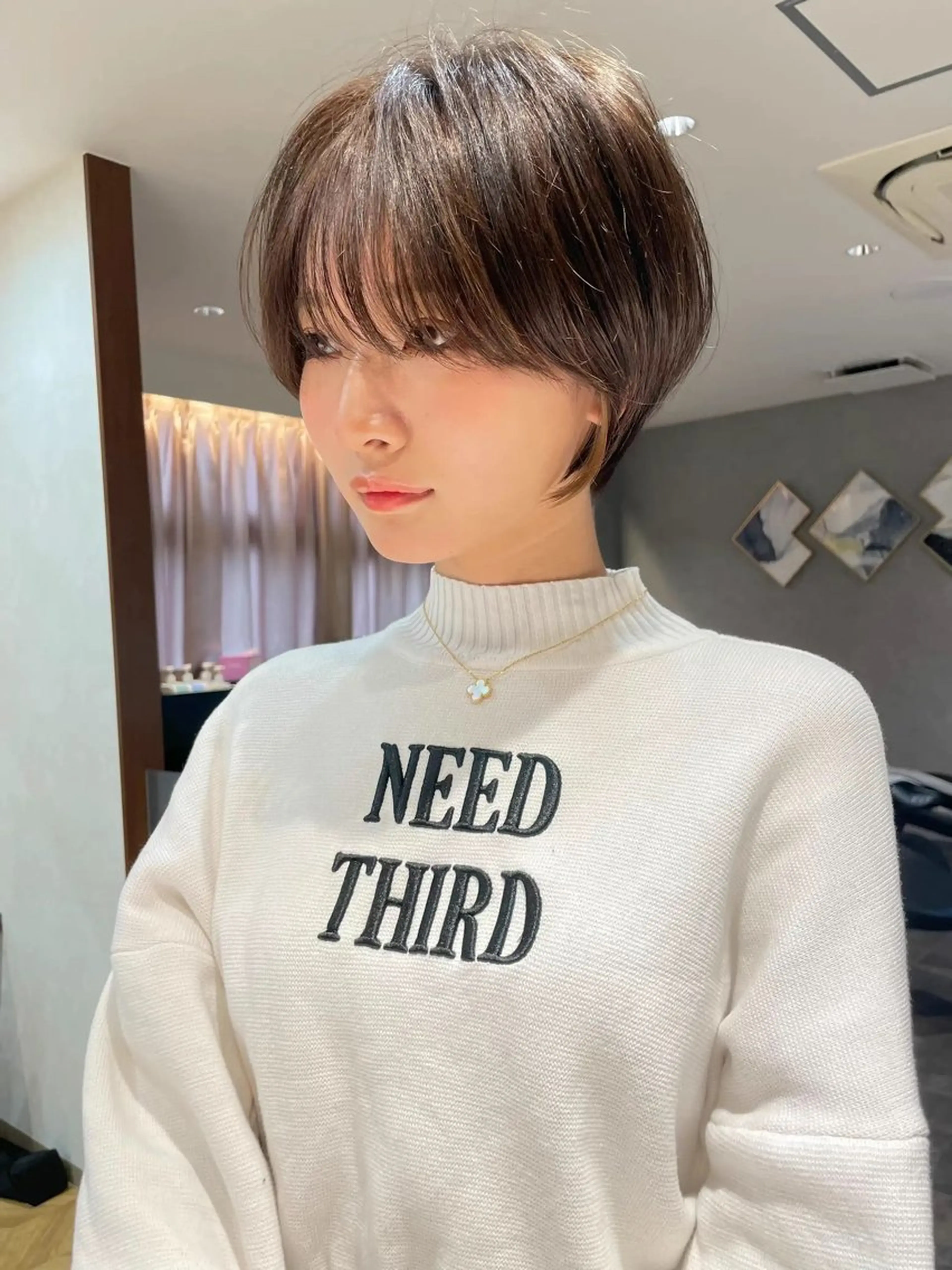 ショート カット ヘアカラー トリートメント Aster 店長 れおん✂️のヘアスタイル