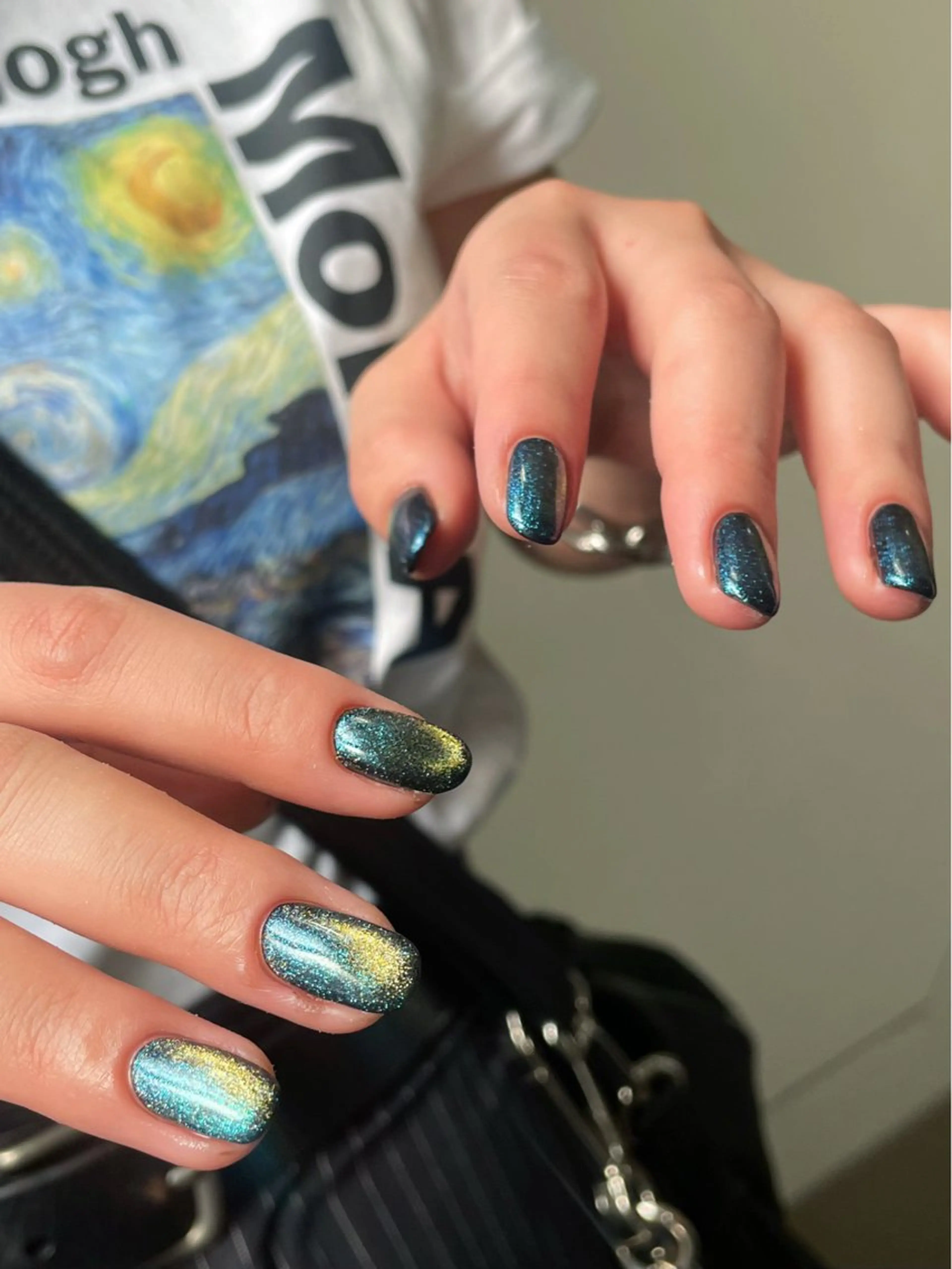 ネイル マグネットネイル ワンカラーネイル F room UMEDAのマツエク・マツパデザイン