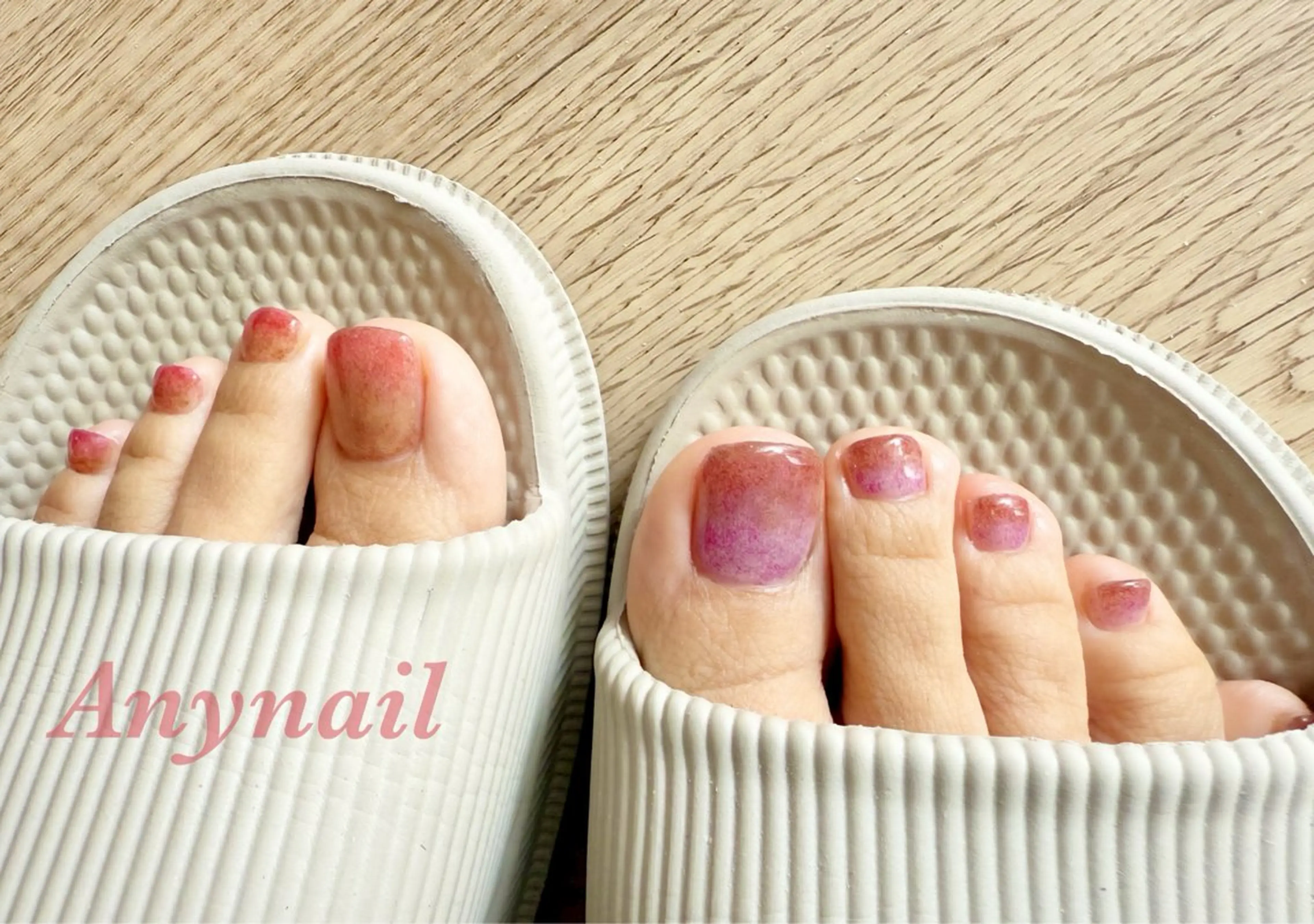 ネイル ブルー フットネイル フットネイル 岩澤 恵子のネイルデザイン