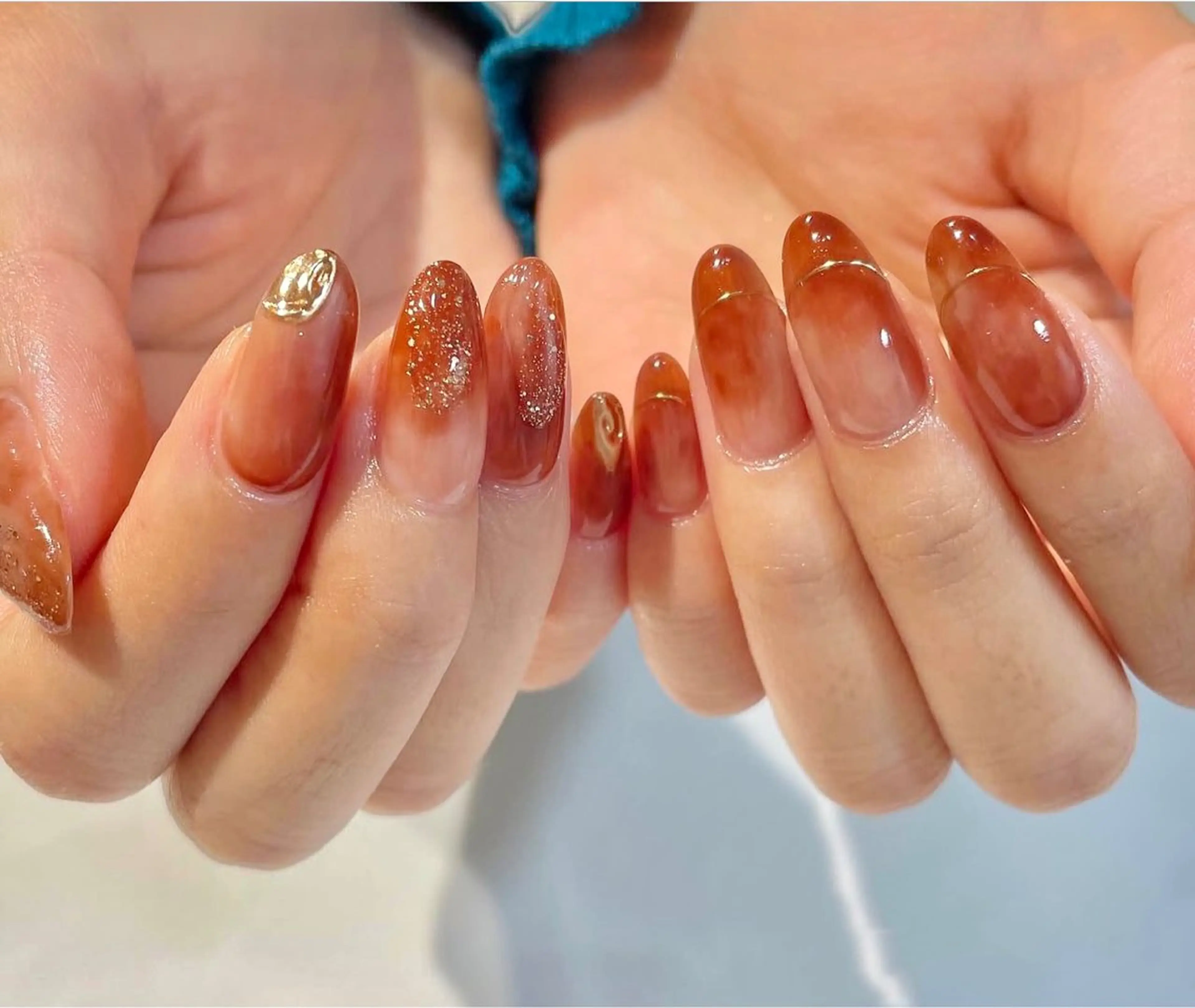 ネイル オーロラネイル チークネイル フットネイル フレンチネイル ジェルネイル ハンドネイル ╹◡╹Mimoミモ Eye&Nailのマツエク・マツパデザイン