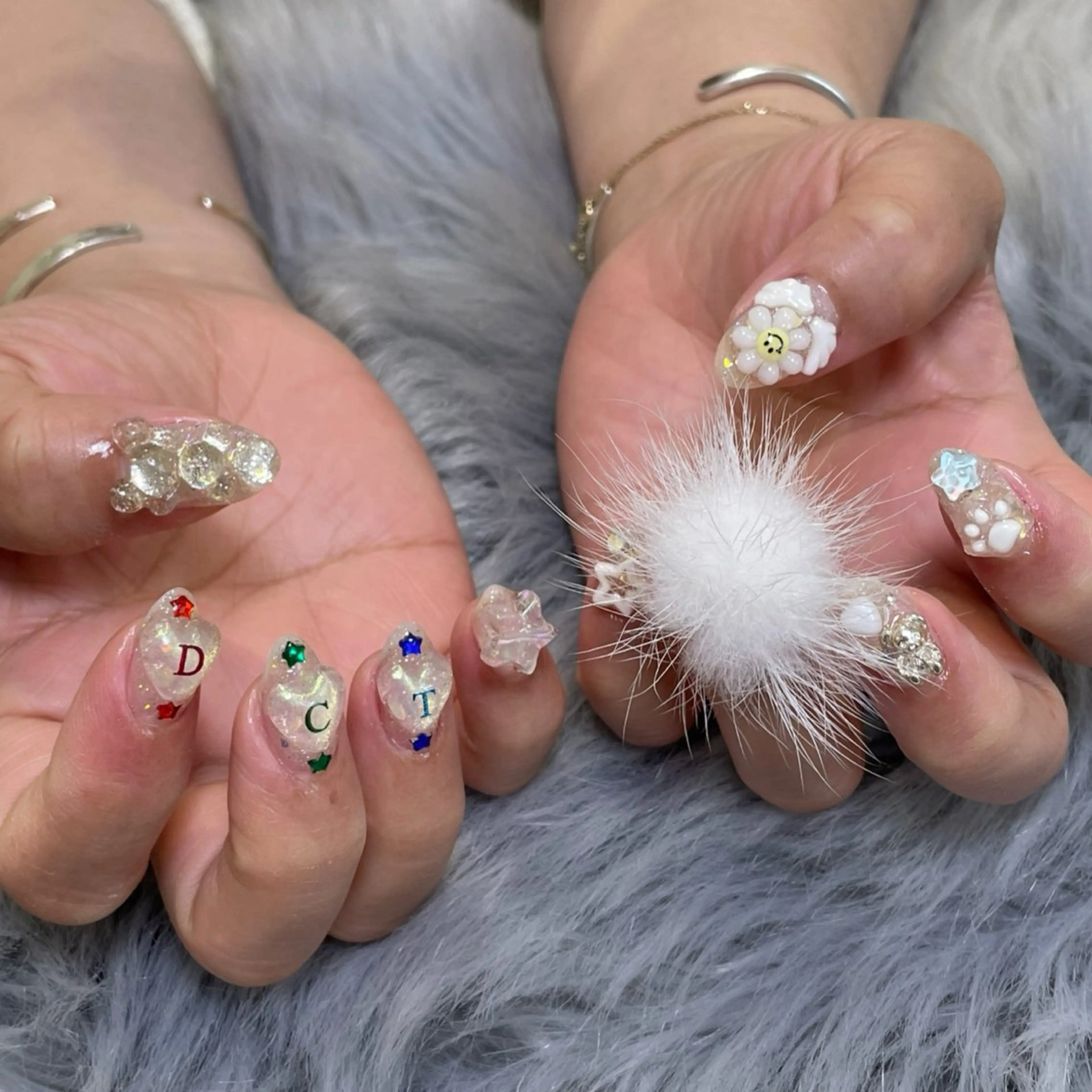 ネイル ラメ(グリッター) RICO NAIL所属・RICO Nail パーツつけ放題🌈のネイルデザイン