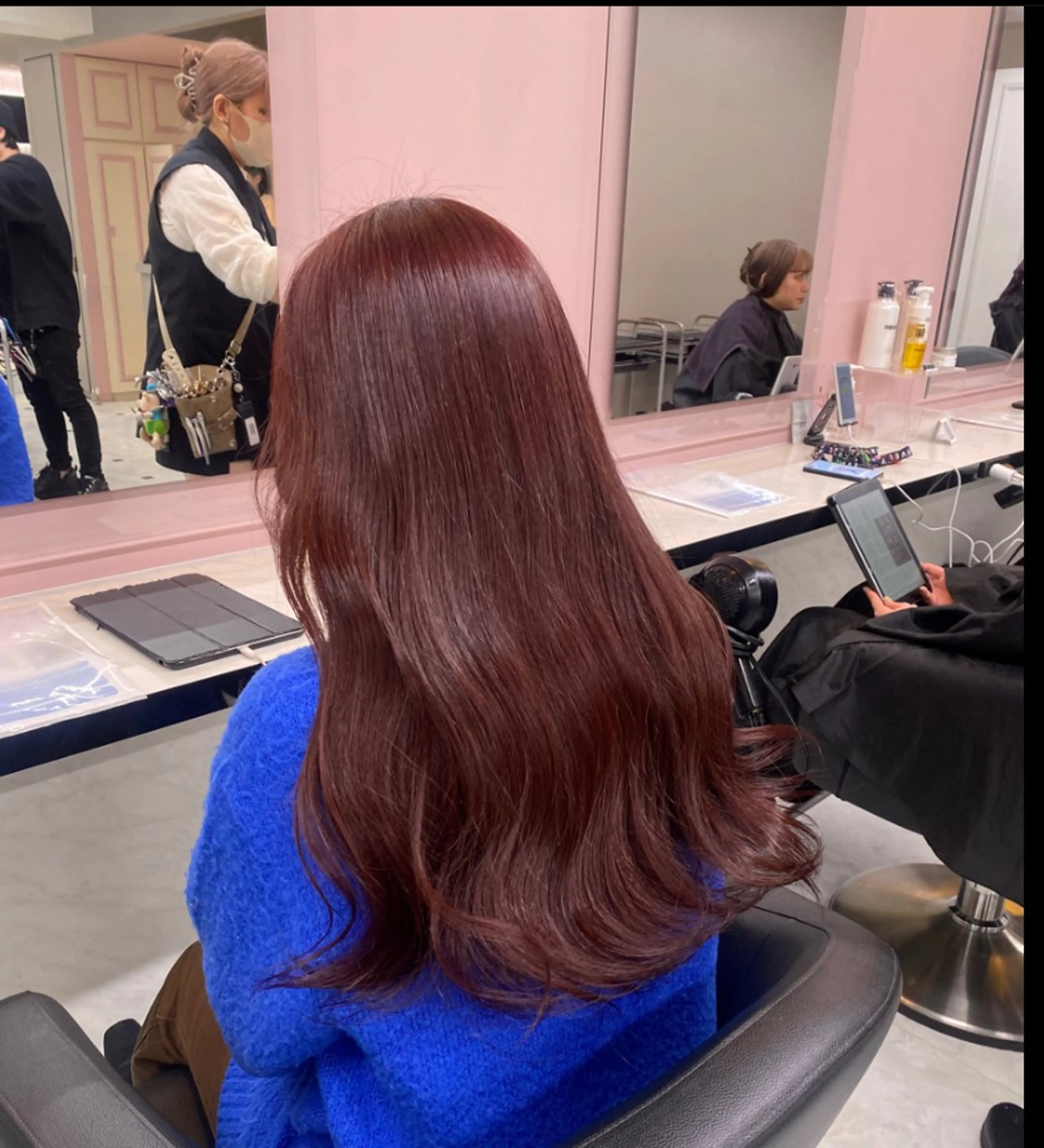 ロング カラー ヘアカラー ♥️韓国風透明感 暖色misa♥️のヘアスタイル