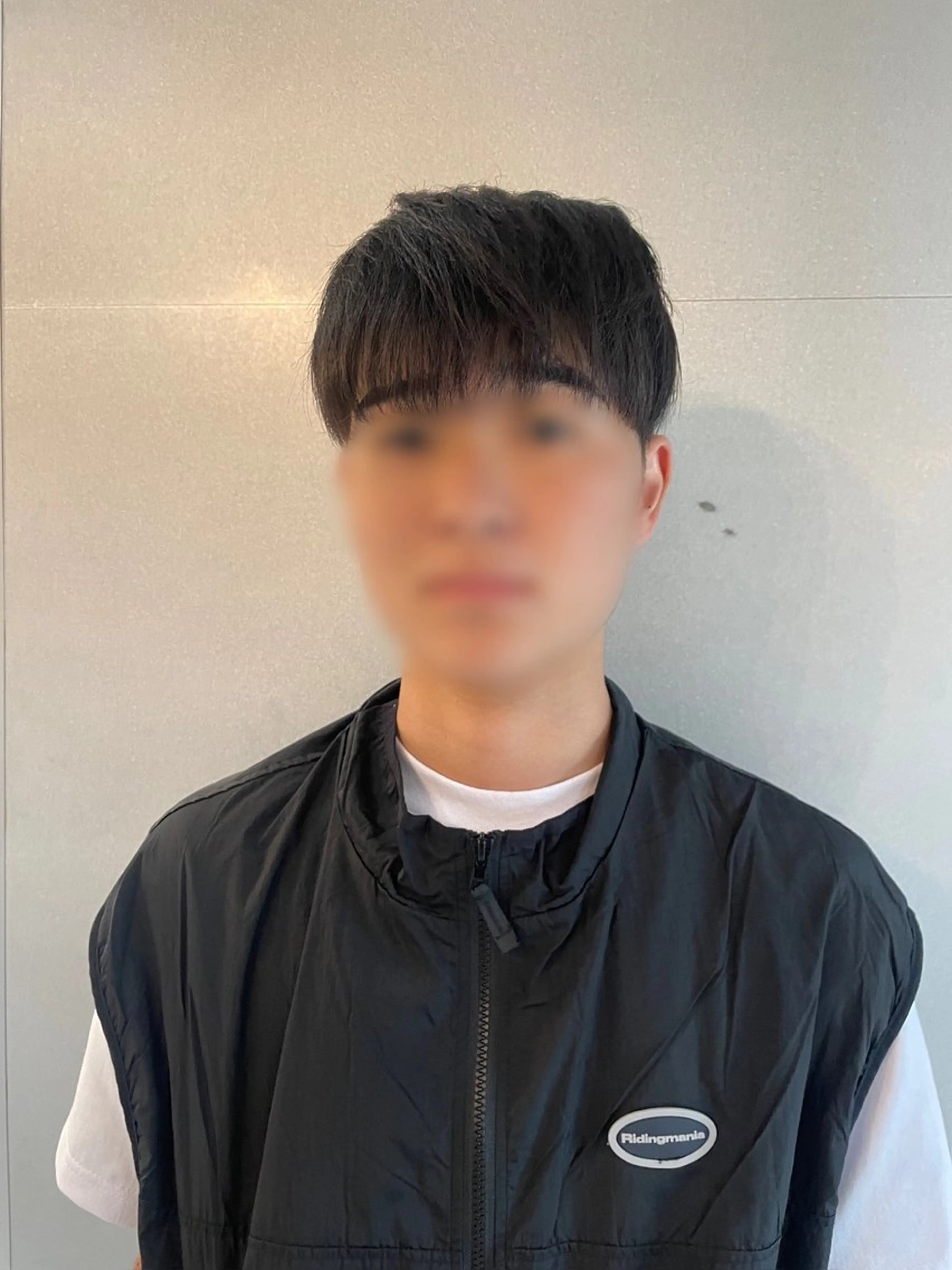 メンズ ダウンパーマ メンズパーマ 韓国リアルハッシュ レイヤーカットのヘアスタイル