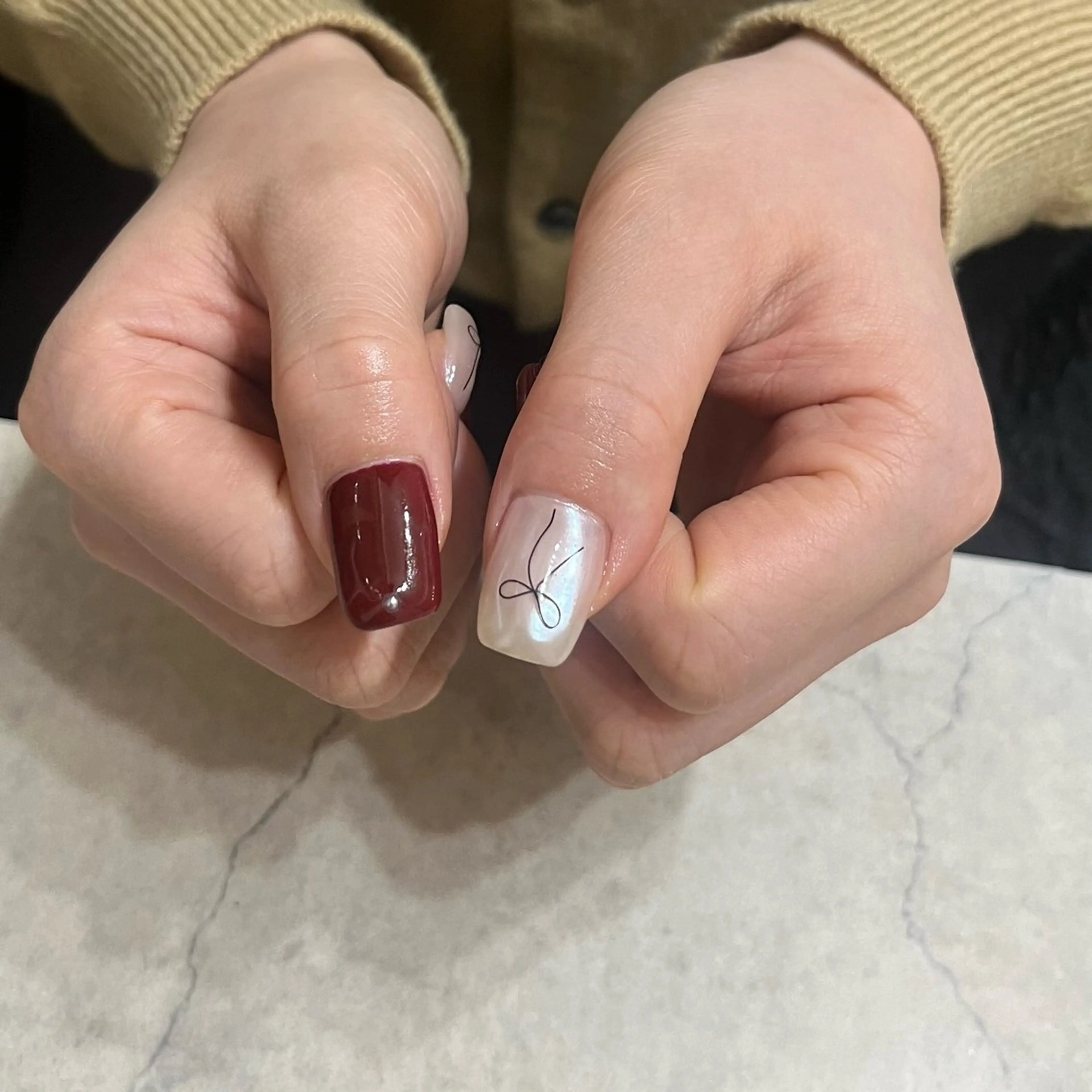 ネイル グリーン vegh.所属・vegh. nail/阿波座のネイルデザイン