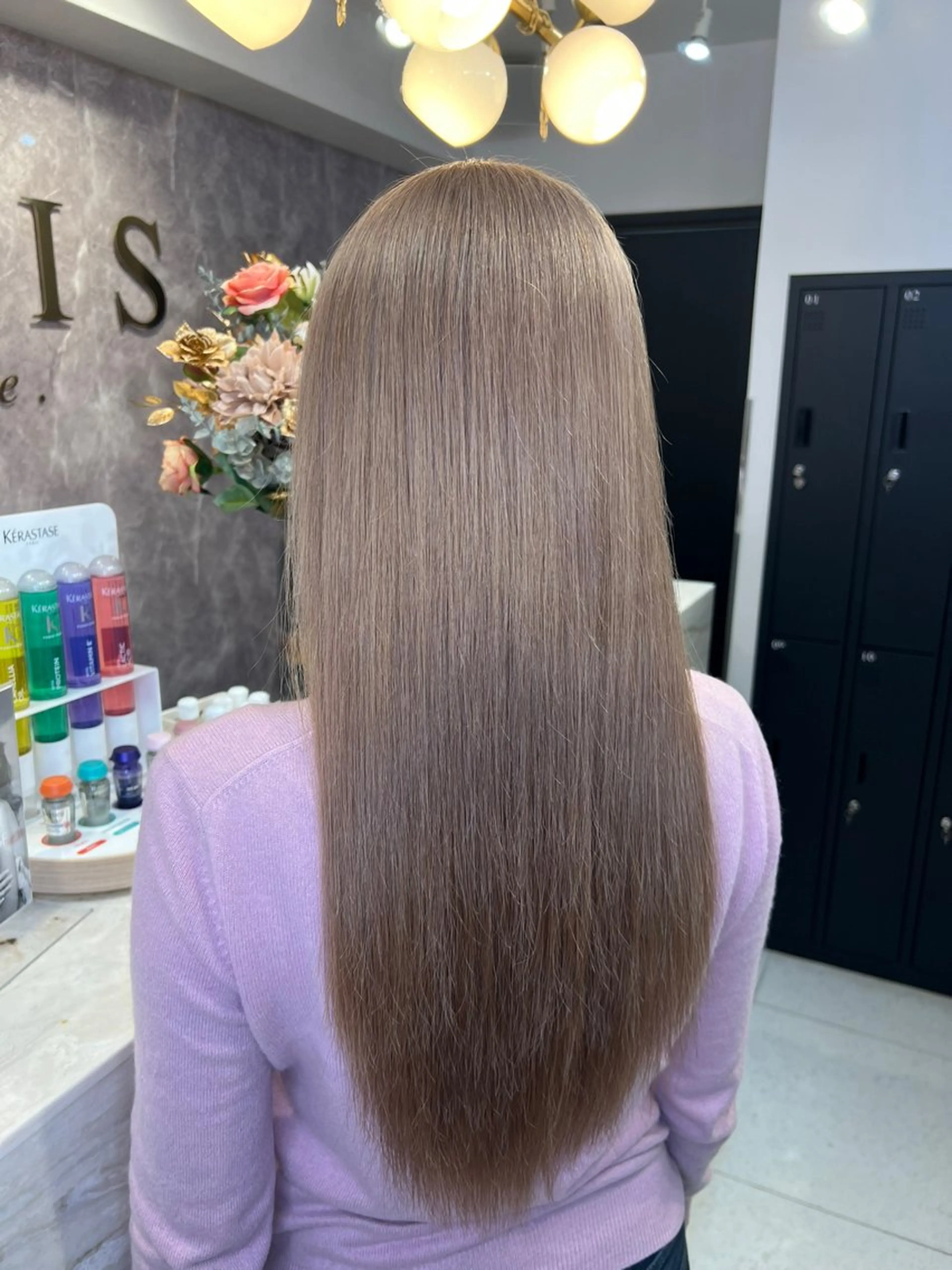 ロング カラー シールエクステ ベージュカラー ブリーチ ケアブリーチ 透明感カラー ヘアカラー 渋谷髪質改善/縮毛 矯正/かすが🪽🫧のヘアスタイル