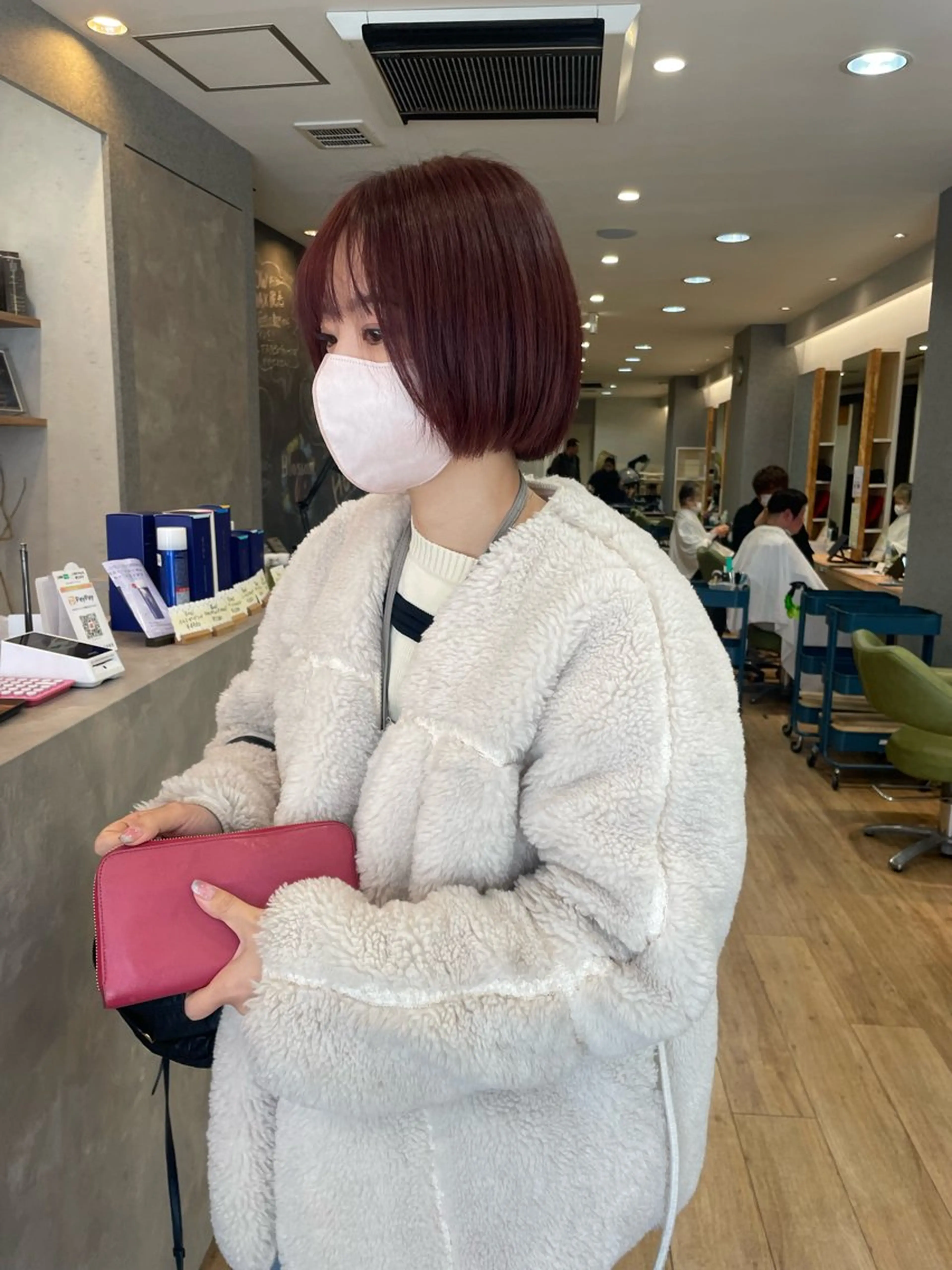 ショート カラー ブラウンカラー ピンクカラー ピンクブラウン 髪質改善/Bloss om🌷高橋沙衣のヘアスタイル