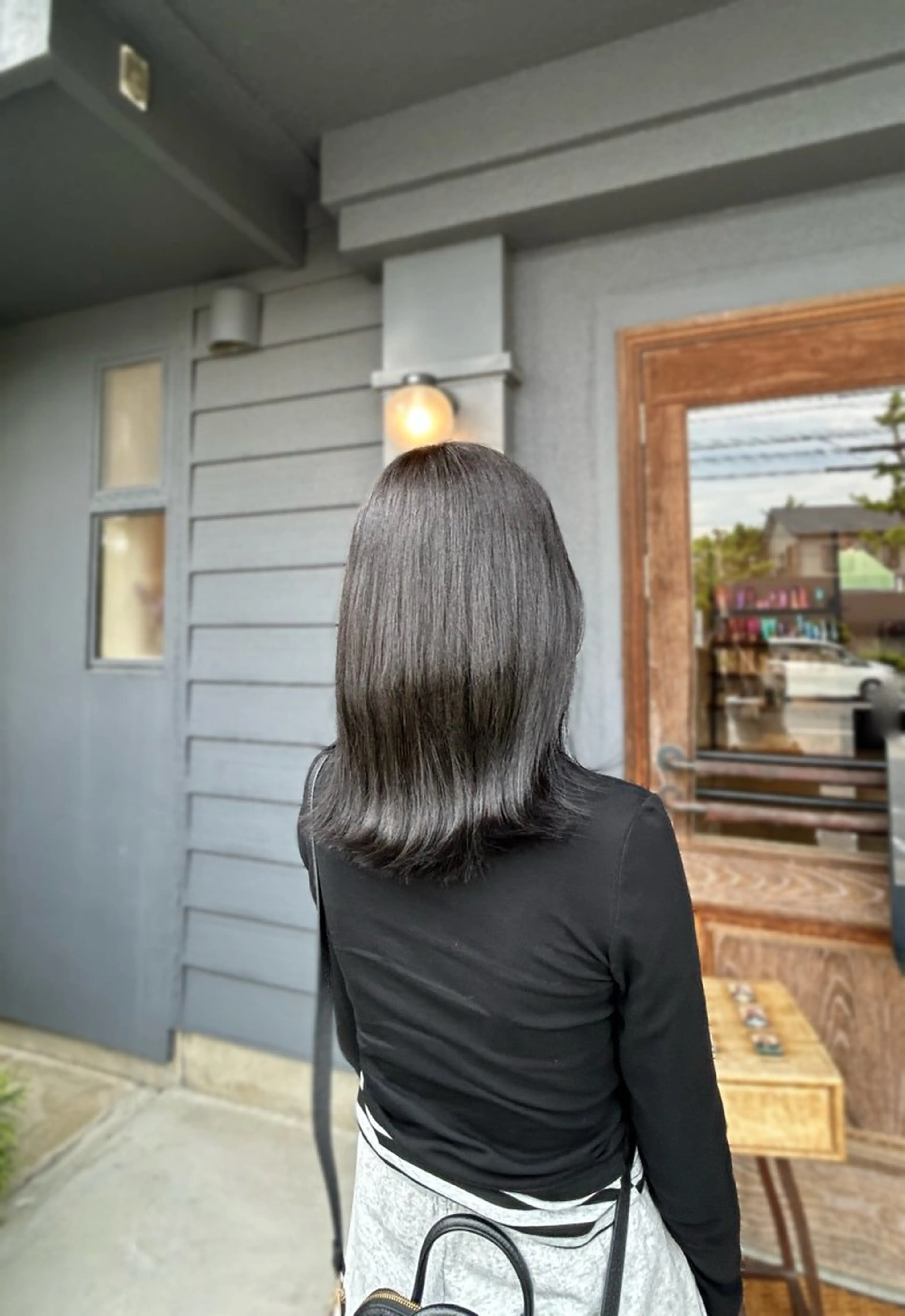 ミディアム ヘアカラー オリーブベージュ/ 岡崎/みゆうのヘアスタイル