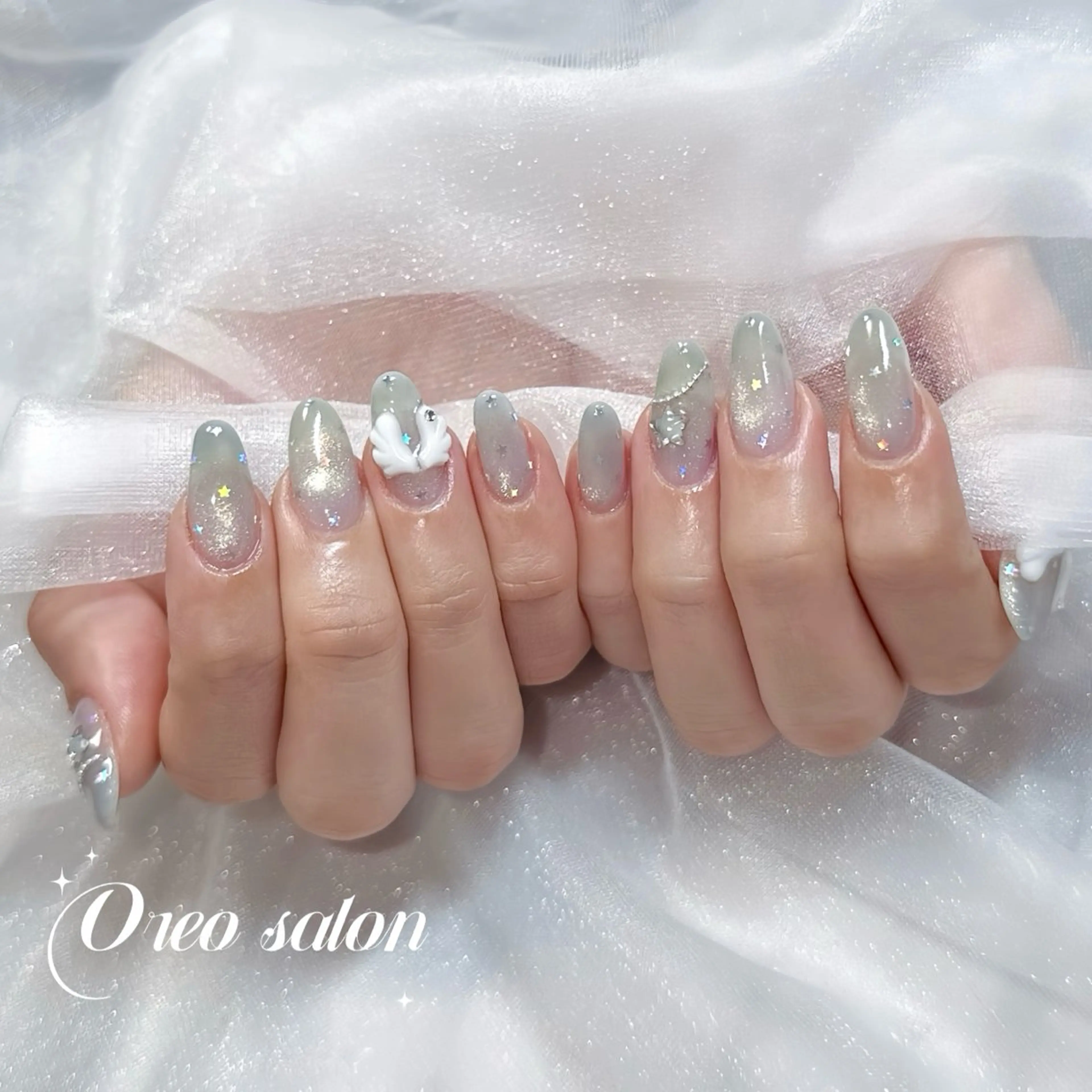 ネイル キラキラネイル oreo salon miyu 池袋のネイルデザイン