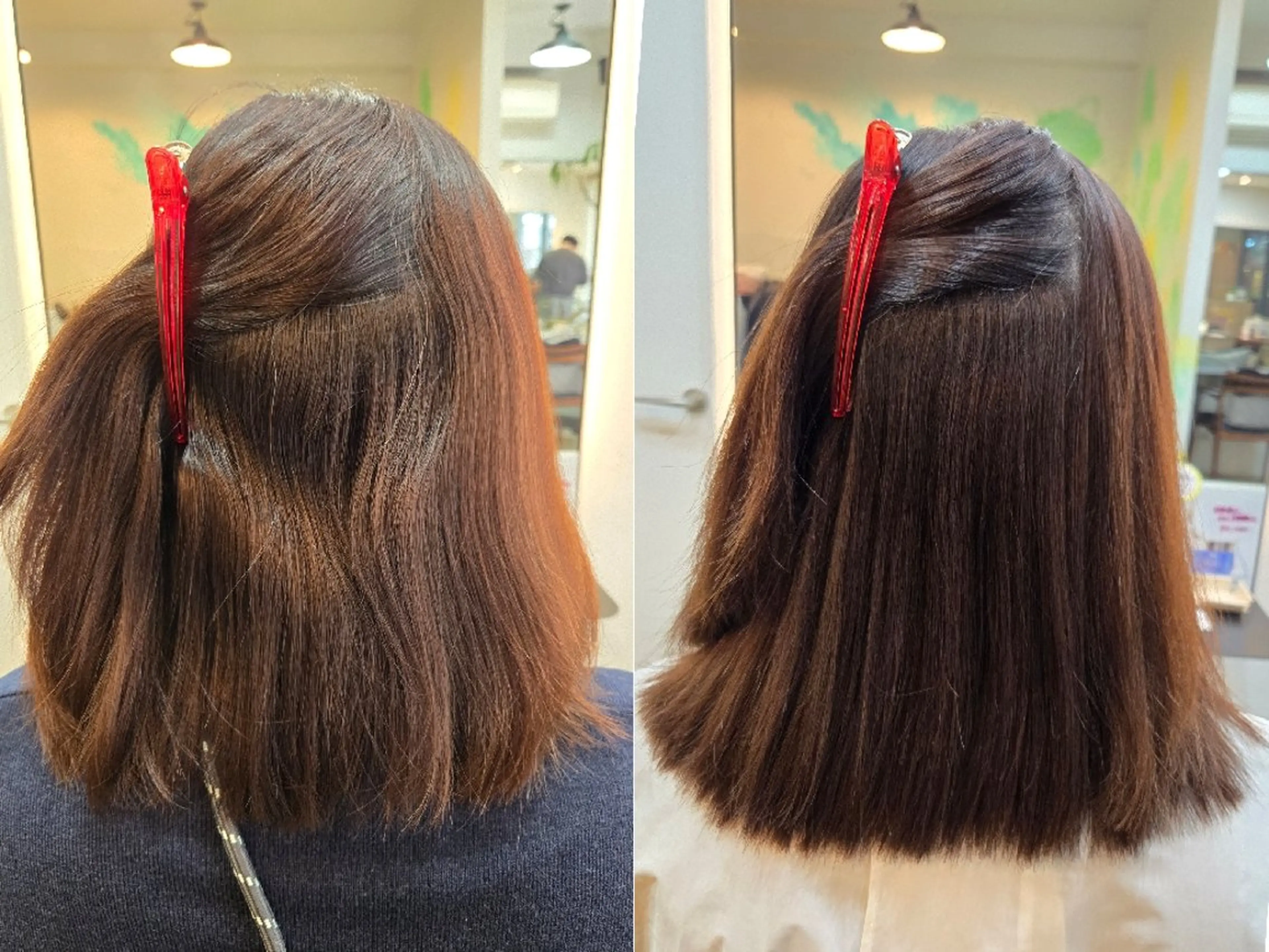 ミディアム 髪質改善 縮毛矯正 トリートメント 縮毛矯正 トリートメント 野村 果音(カノン)のヘアスタイル