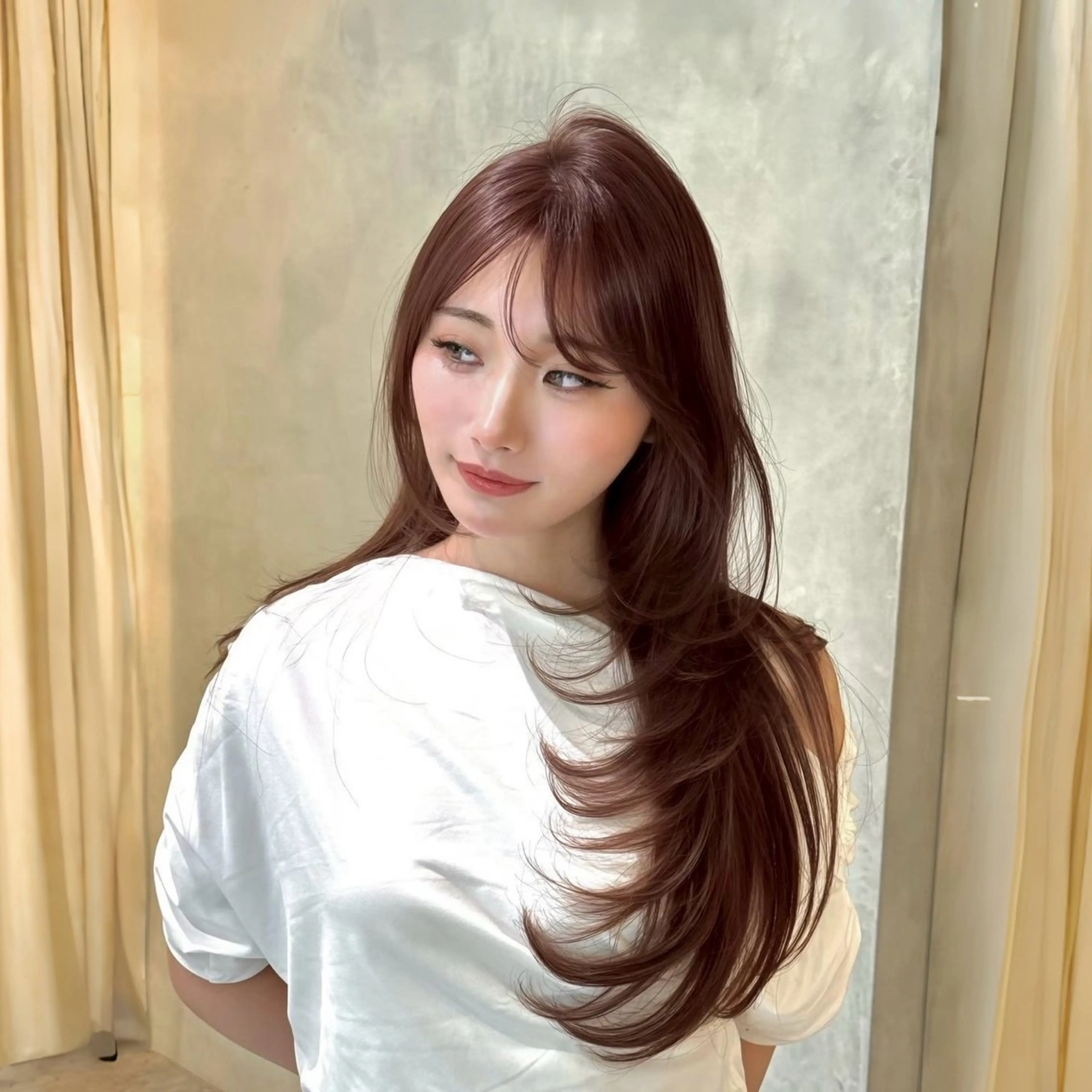 【❤️🔥43%off❤️🔥ブリーチなしダブルカラー🎀】全体カット➕ダブルカラー➕トリートメント🫧の写真