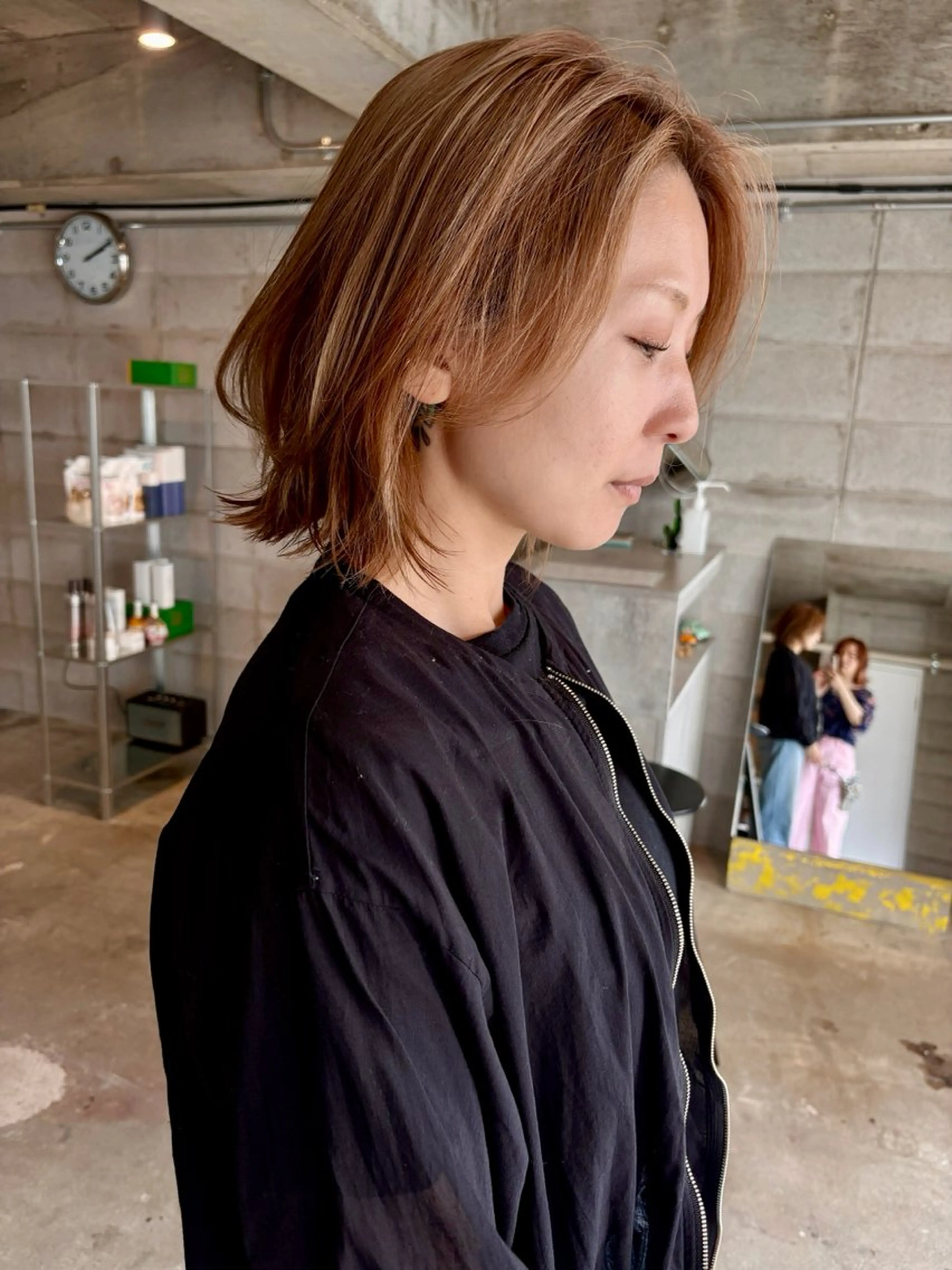 ミディアム ボブ 外ハネヘア カット Tuco 佐良のヘアスタイル