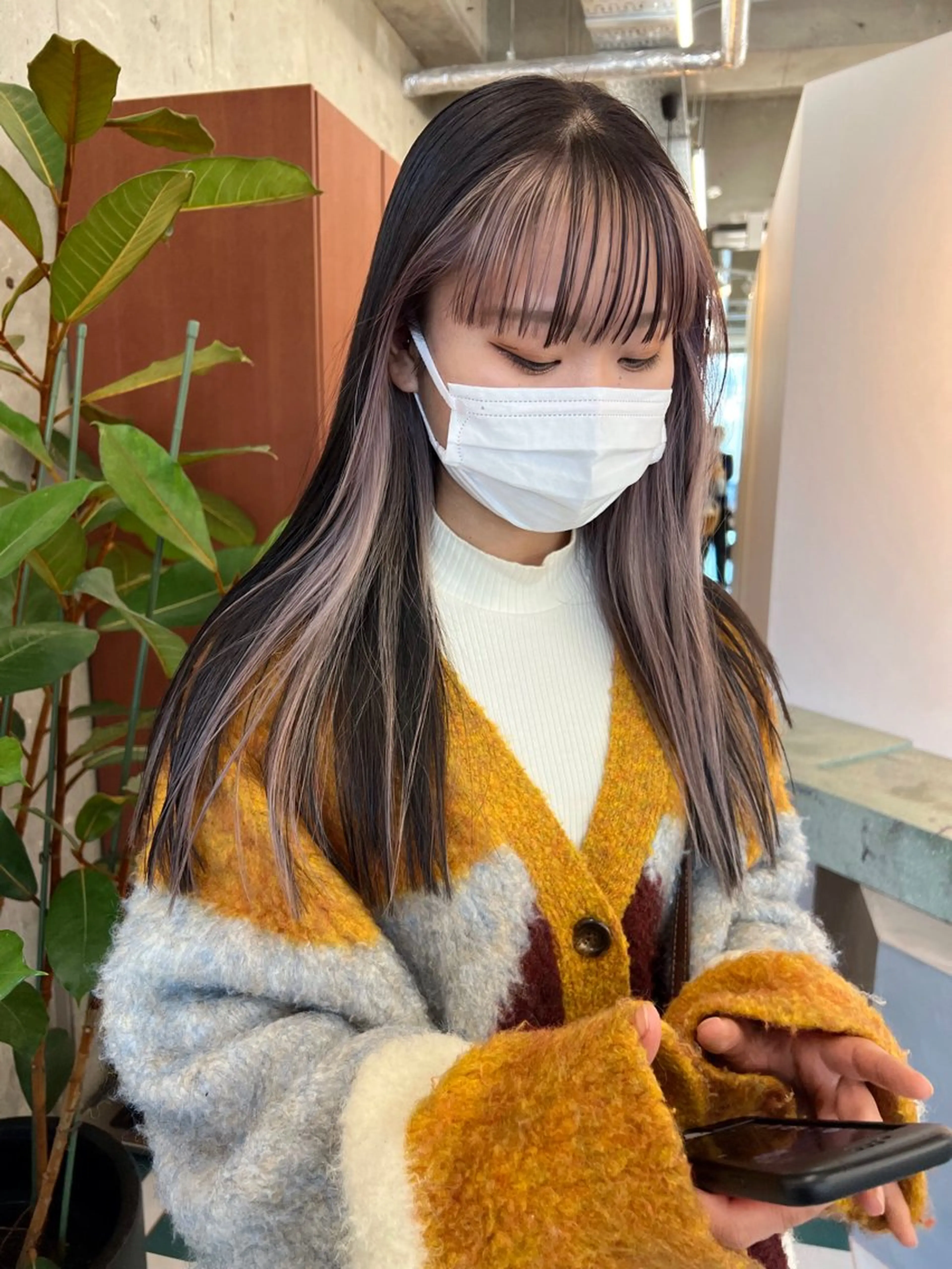 ロング カラー カット ヘアカラー トリートメント MIKU★デザイン/ 透明感カラー/ボブのヘアスタイル