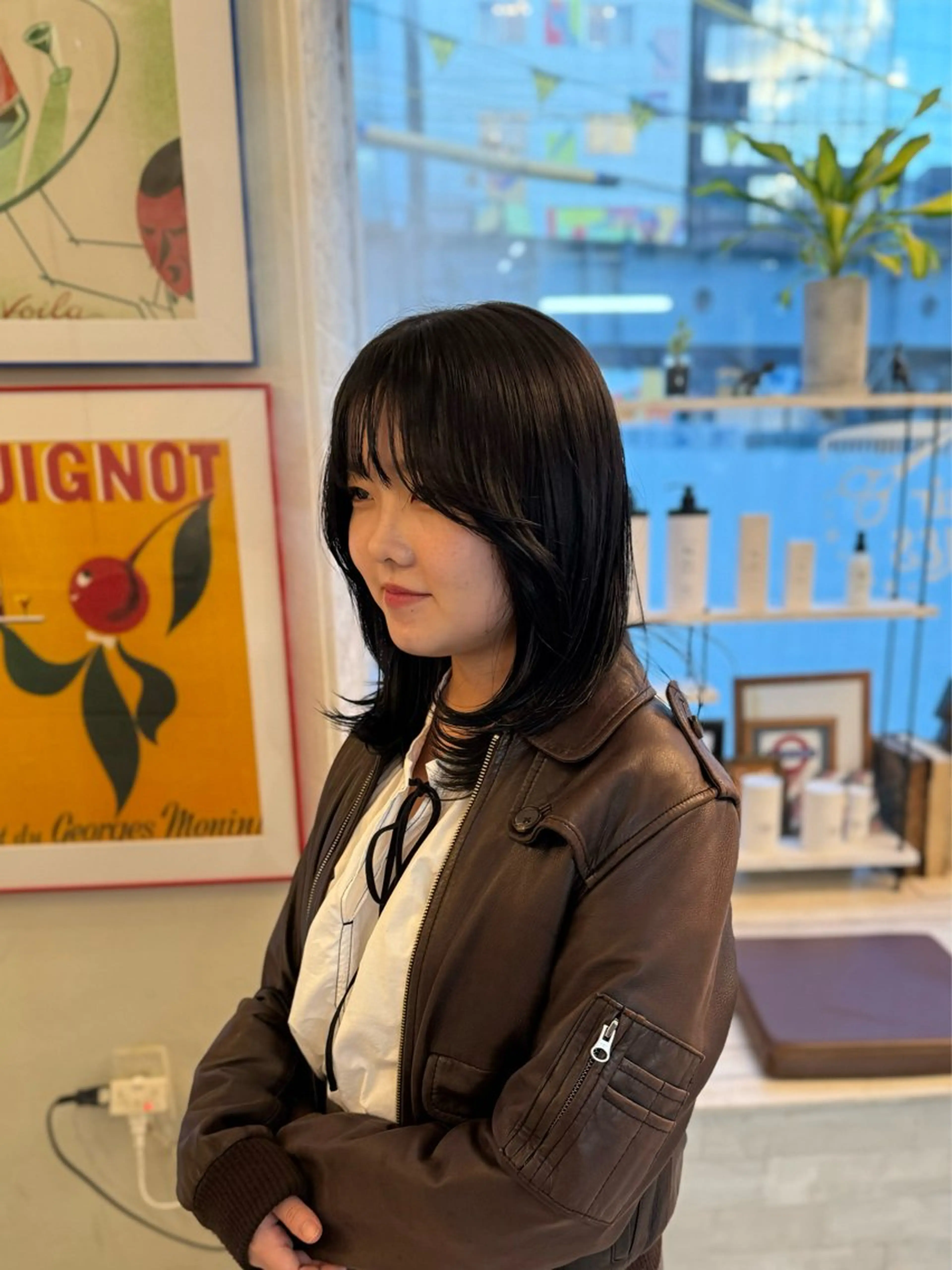 ミディアム カラー カット ヘアカラー トリートメント ウルフレイヤー エクステ/kokiのヘアスタイル