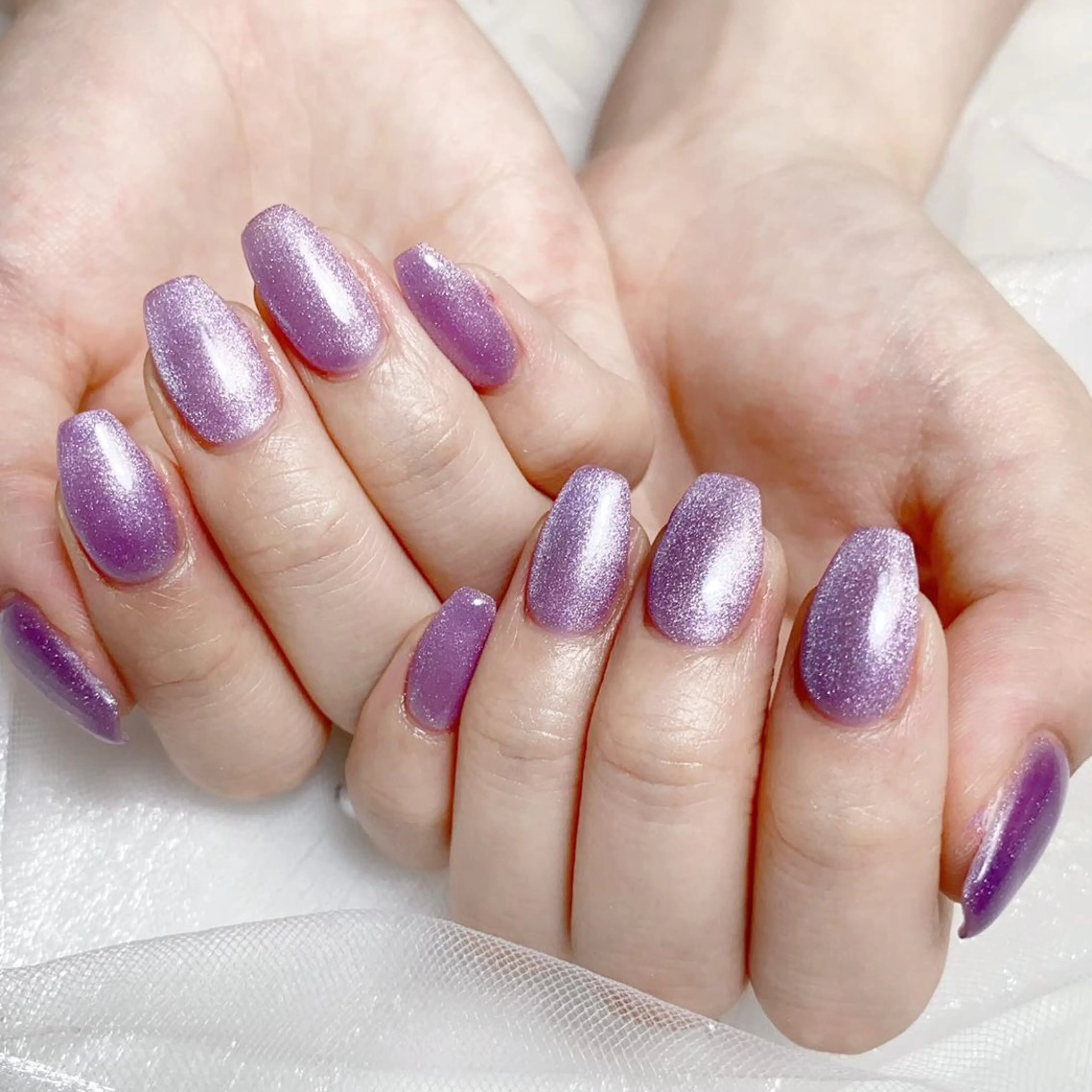 ネイル アートネイル オーロラネイル ガーリー キラキラネイル 韓国ネイル ハンドネイル Nail salon 木にいるのネイルデザイン