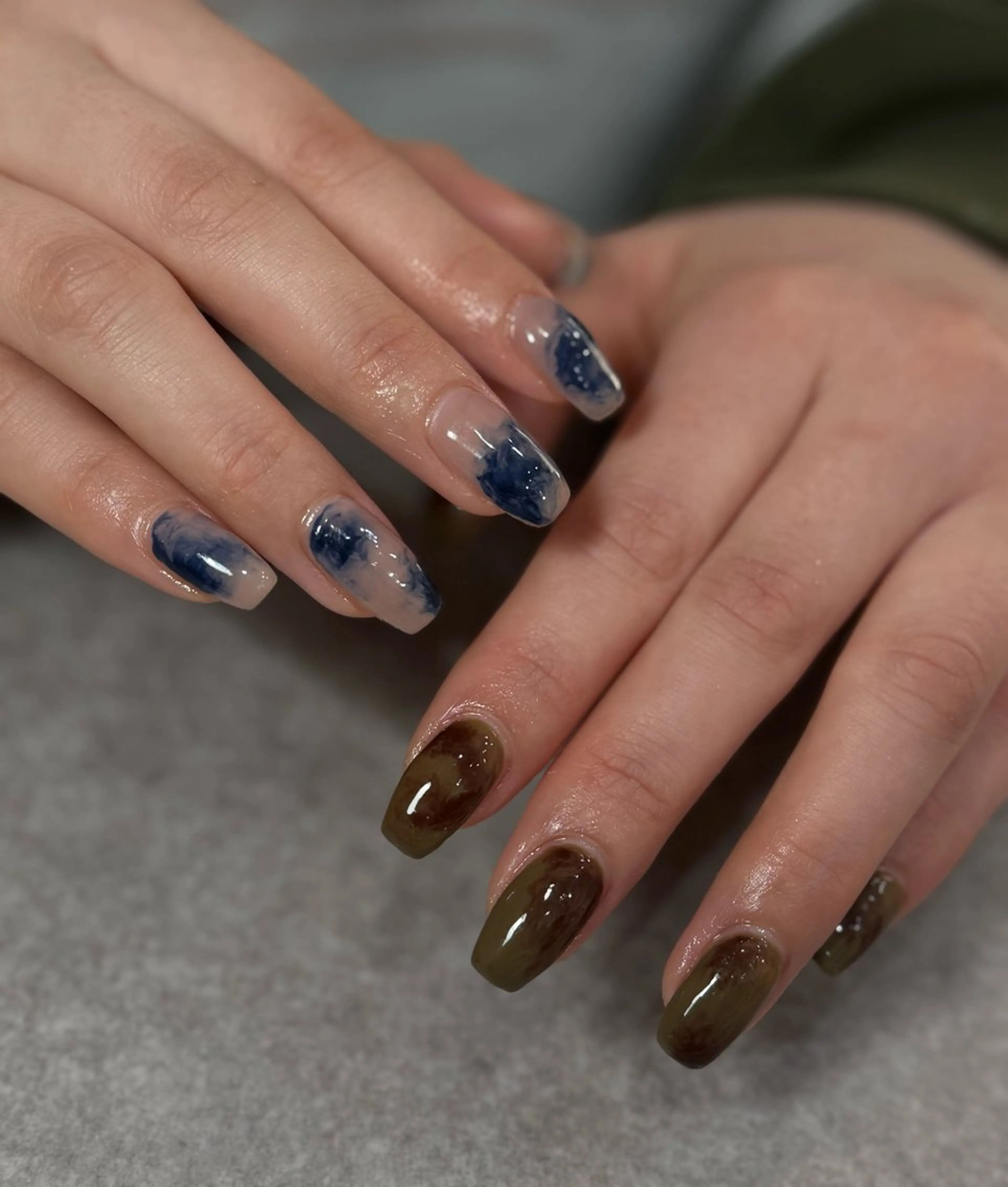 ネイル 持ち込み ニュアンスネイル 【lea's】 Yumuのネイルデザイン