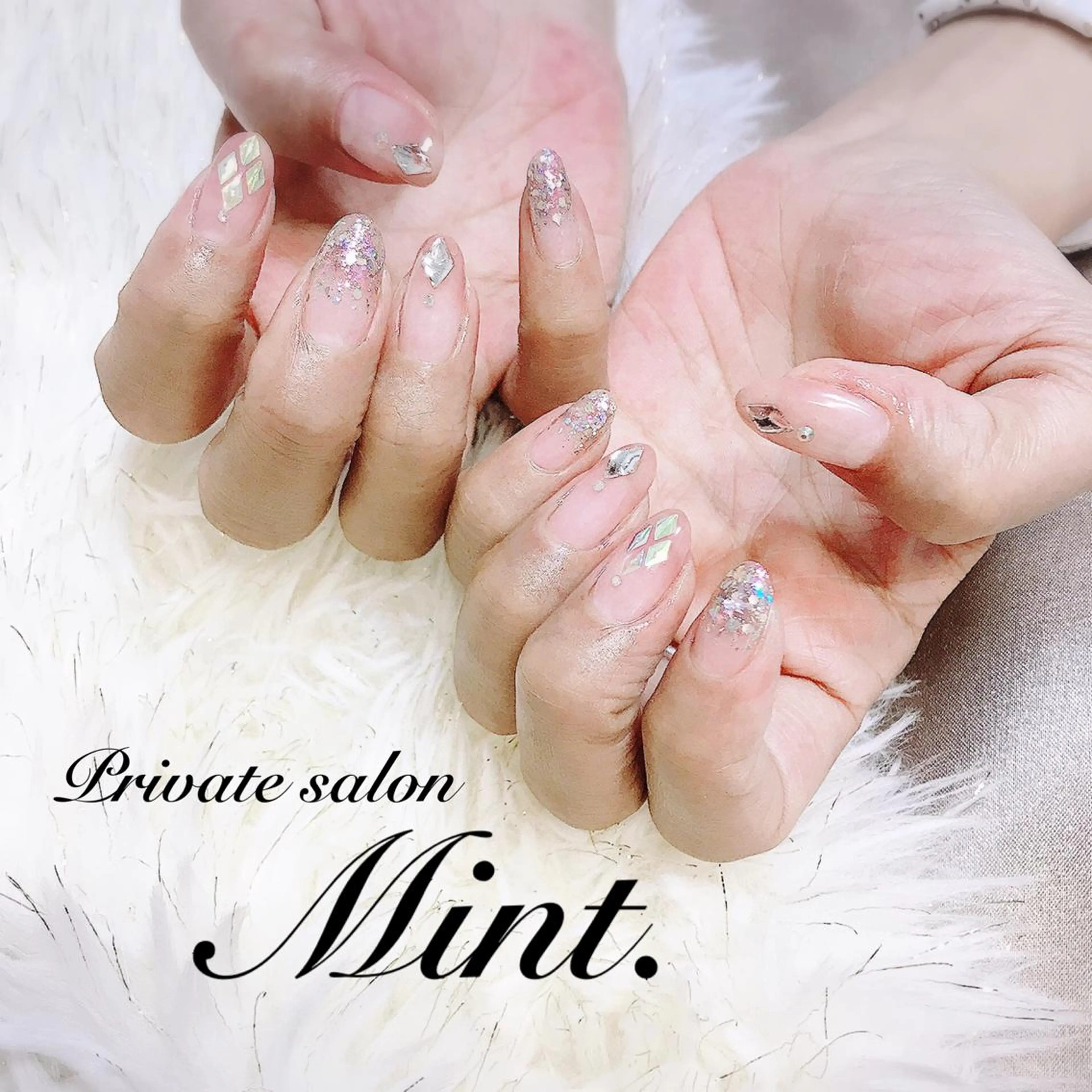 ミディアム ネイル ジェルネイル ハンドネイル Mint. nailのネイルデザイン