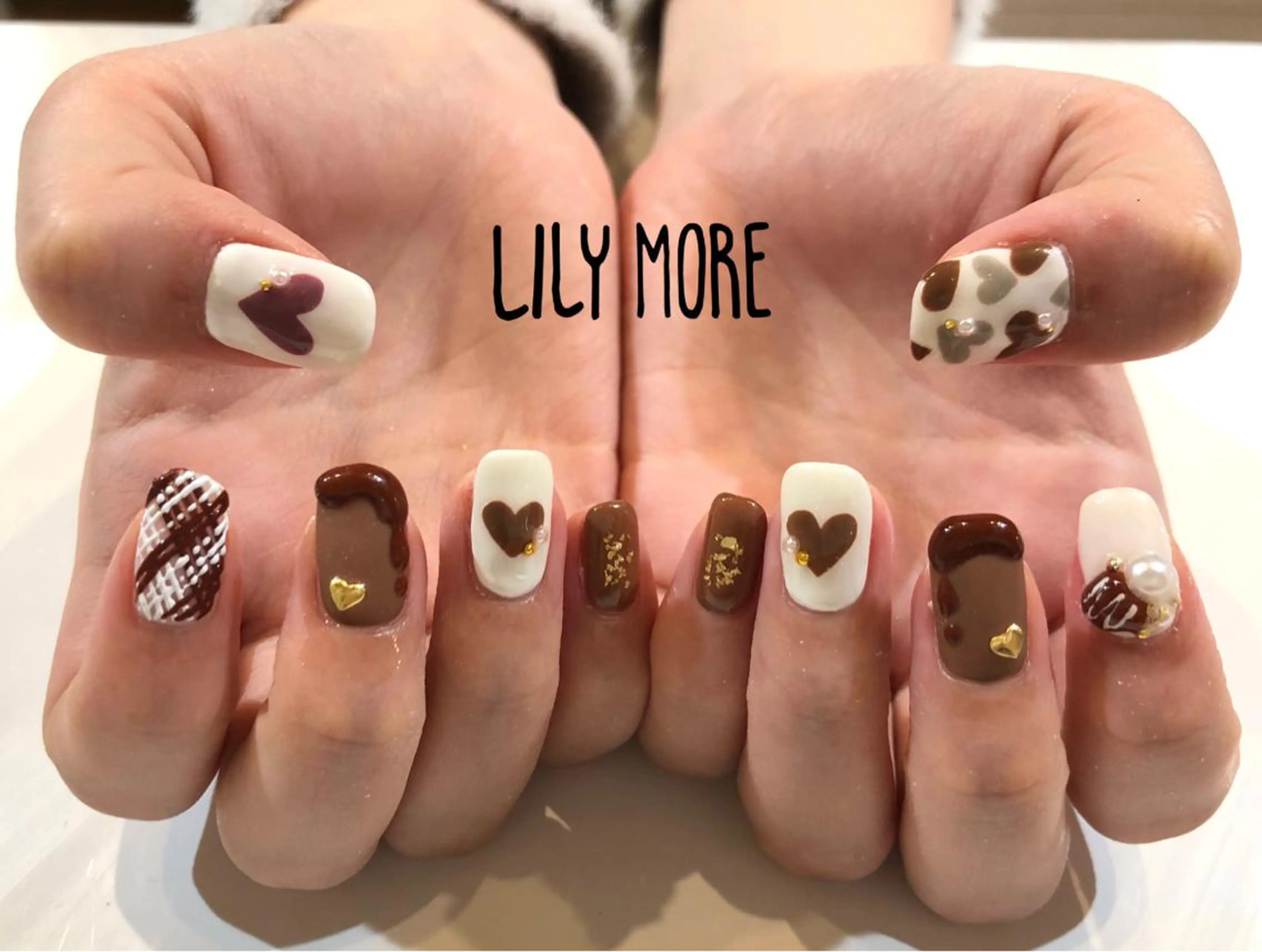 ネイル バレンタイン Lily closetのネイルデザイン