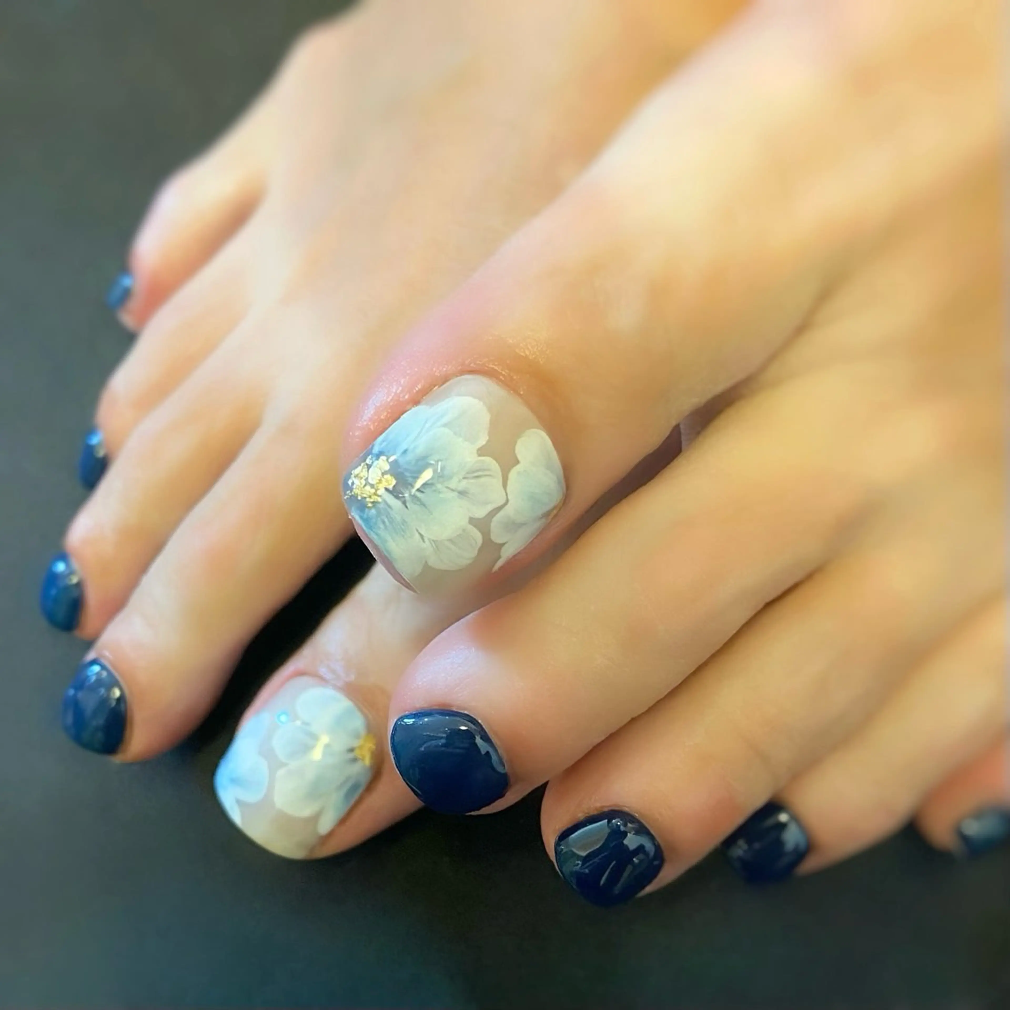 ＊お持ち込み 親指デザインコース （フットバス有）の写真