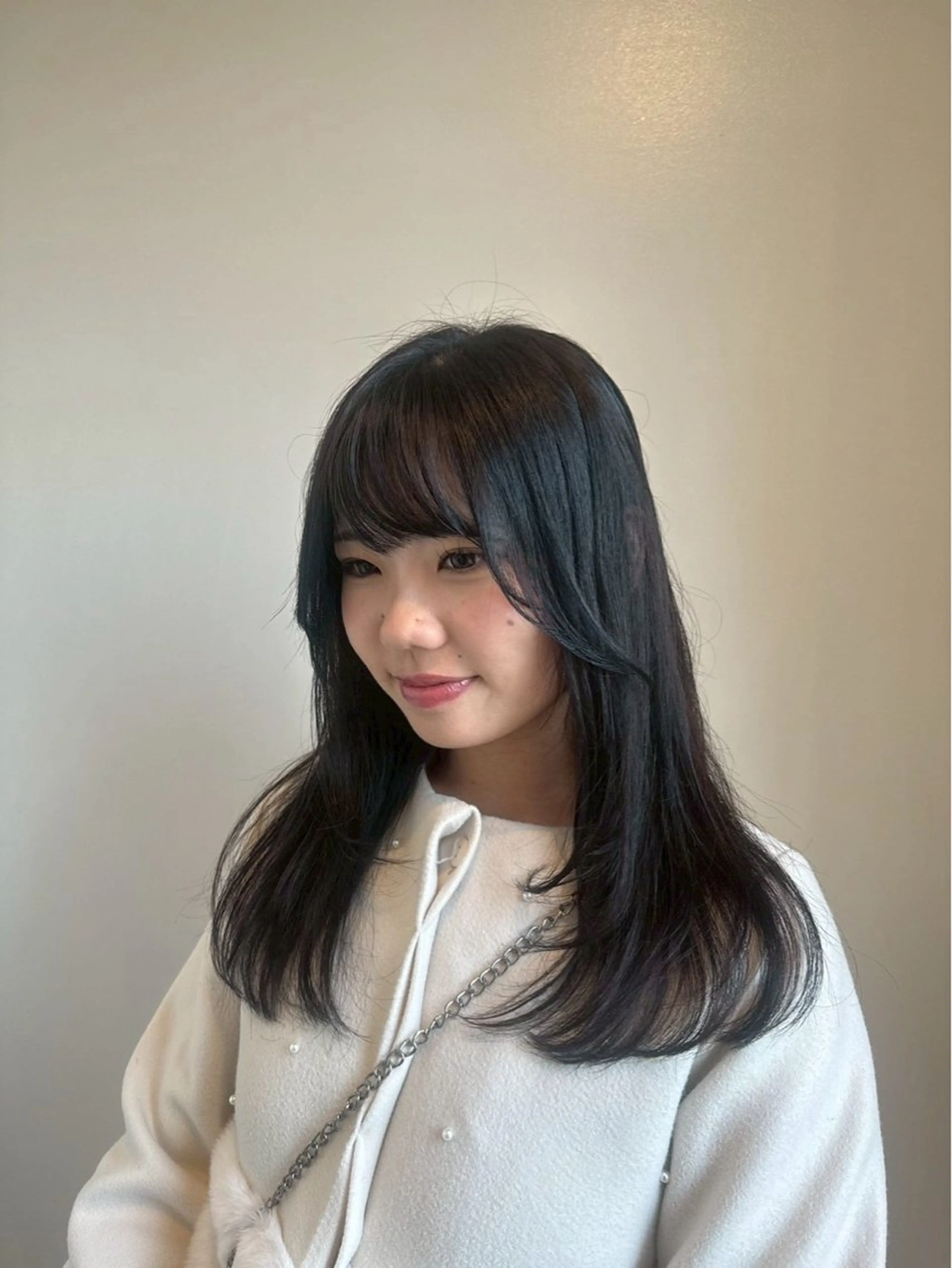セミロング カラー haruna🌼 暖色♡透明感カラー♡のヘアスタイル