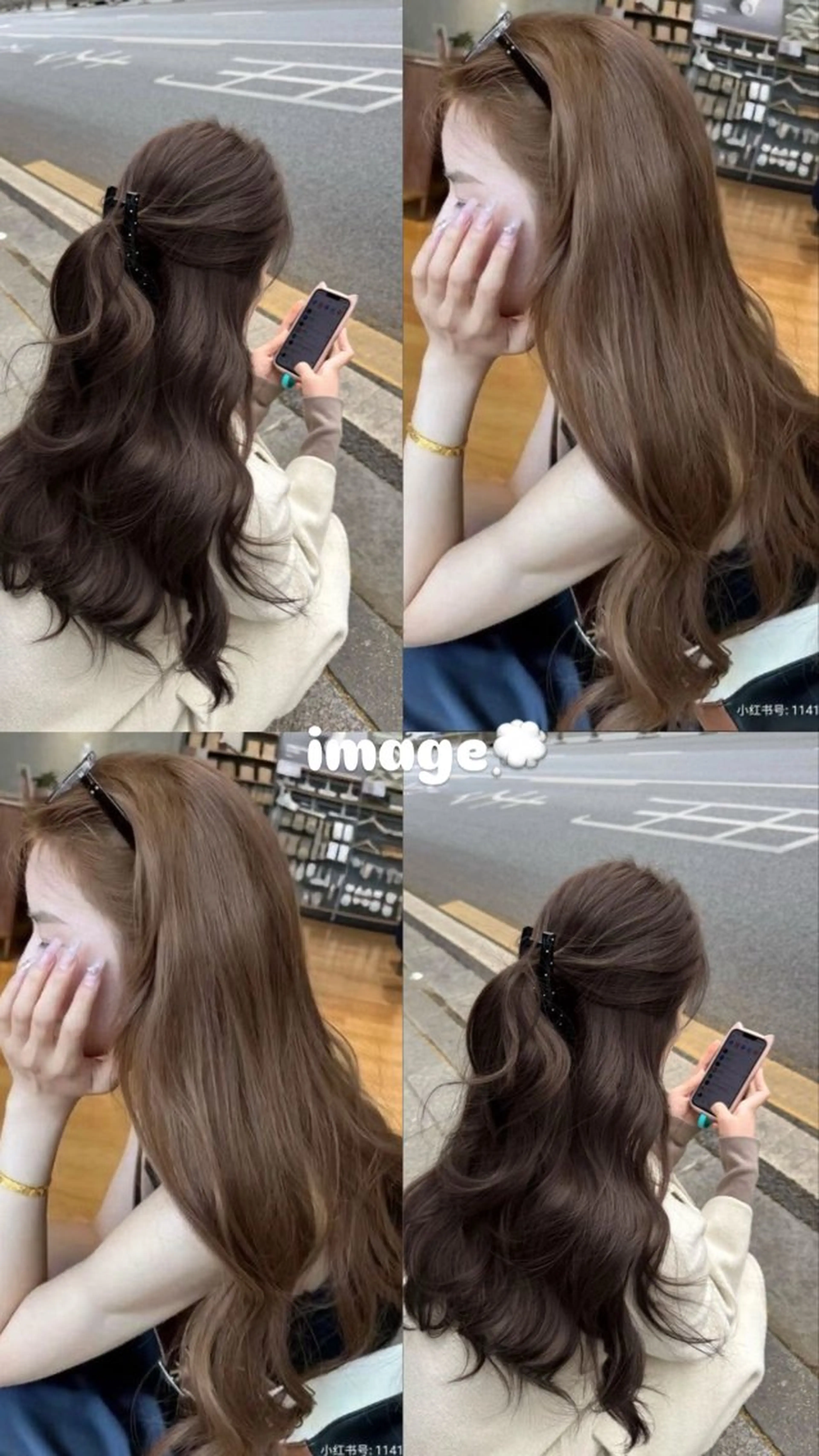 ロング カラー ヘアカラー 佐伯 美麗のヘアスタイル
