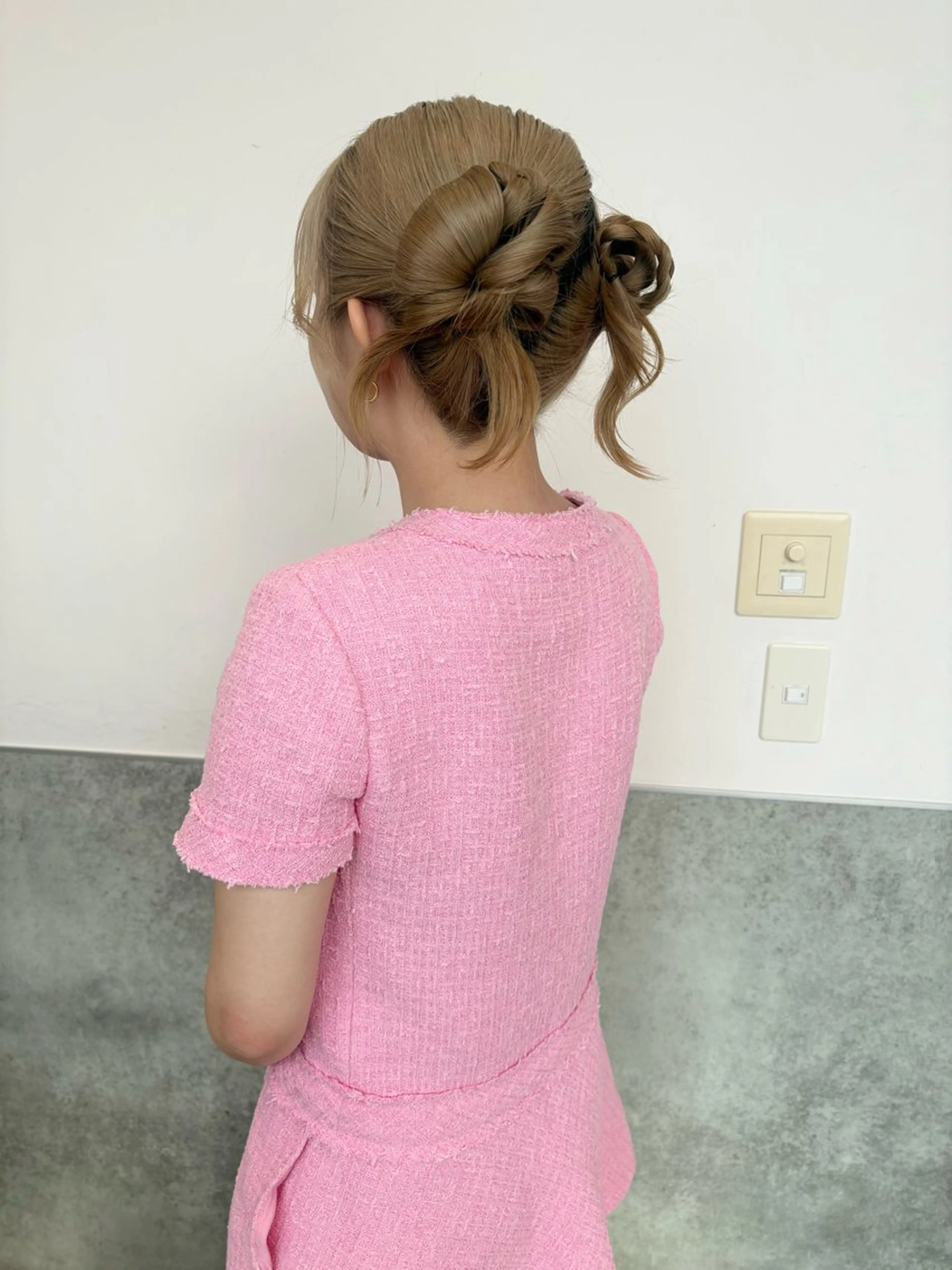 セミロング ヘアアレンジ 韓国風ヘア mao | 柔らか艶カラー🫧のヘアスタイル