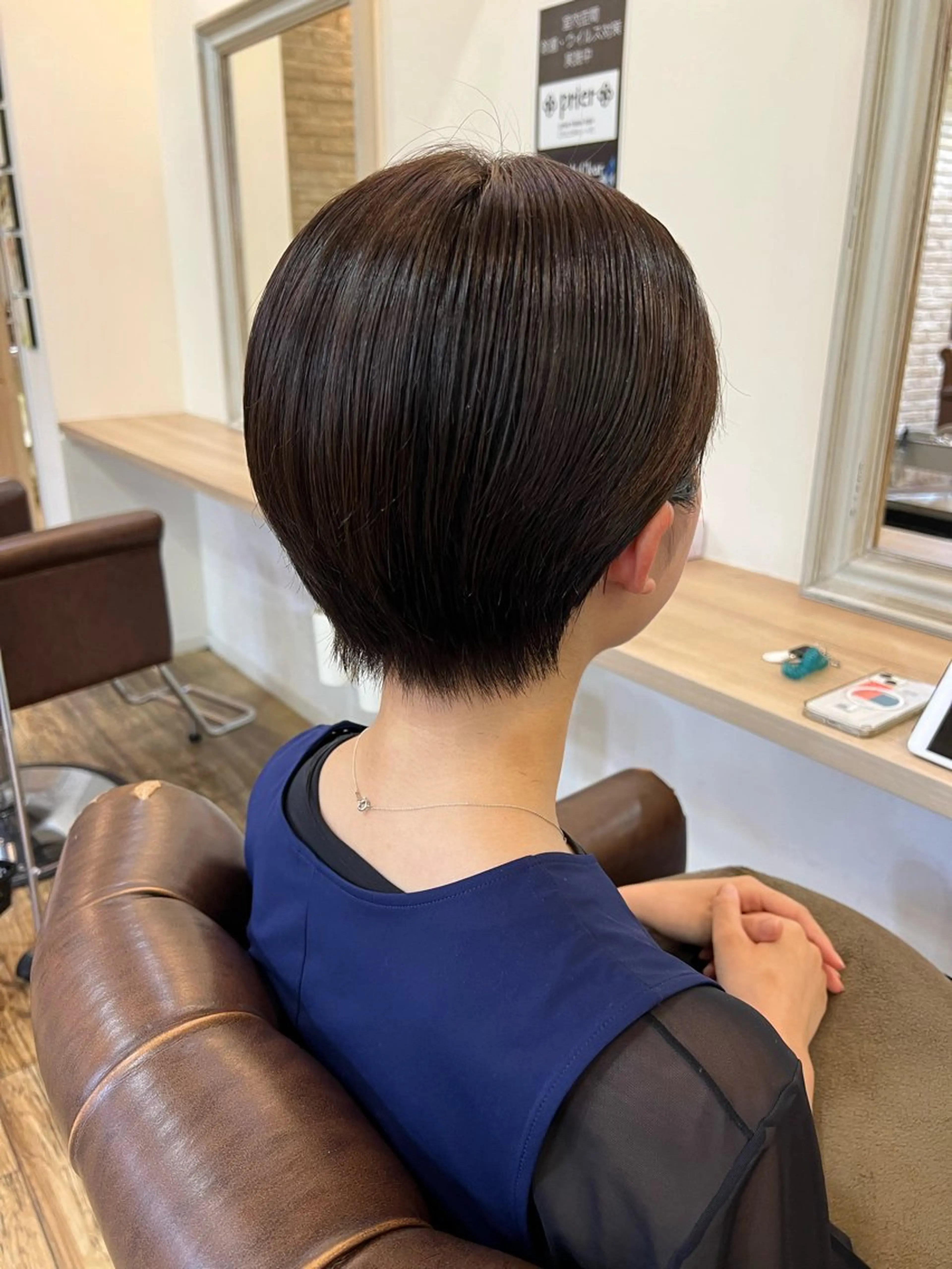 ショート ハンサムショート ショートヘア 染矢 優希のヘアスタイル