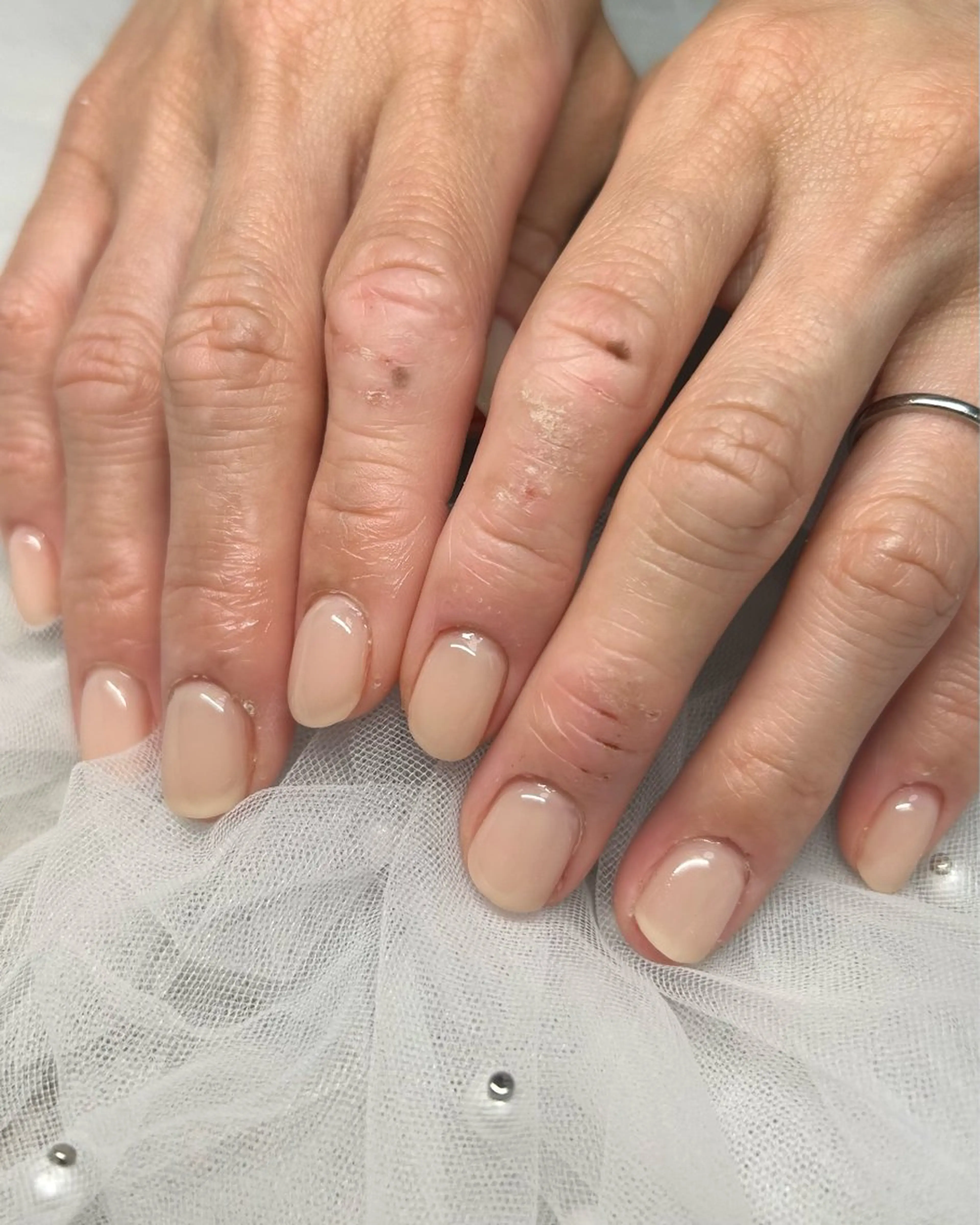 ネイル ワンカラーネイル ハンドネイル ten nail salon　かえでのネイルデザイン