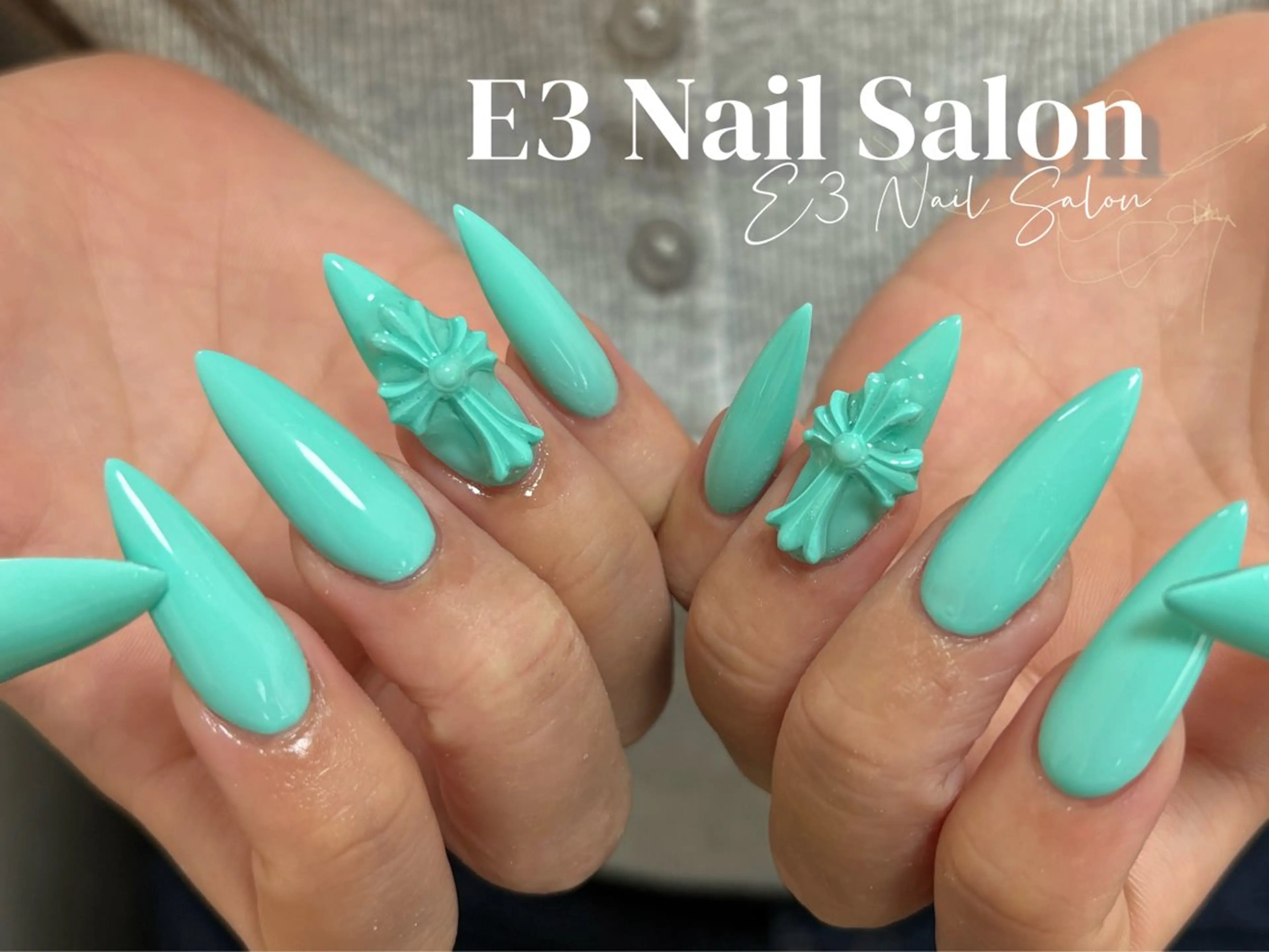 ネイル 桜ネイル フレンチネイル ジェルネイル ガラスフレンチ グラデーション ハンドネイル E3 Nail Salonのネイルデザイン