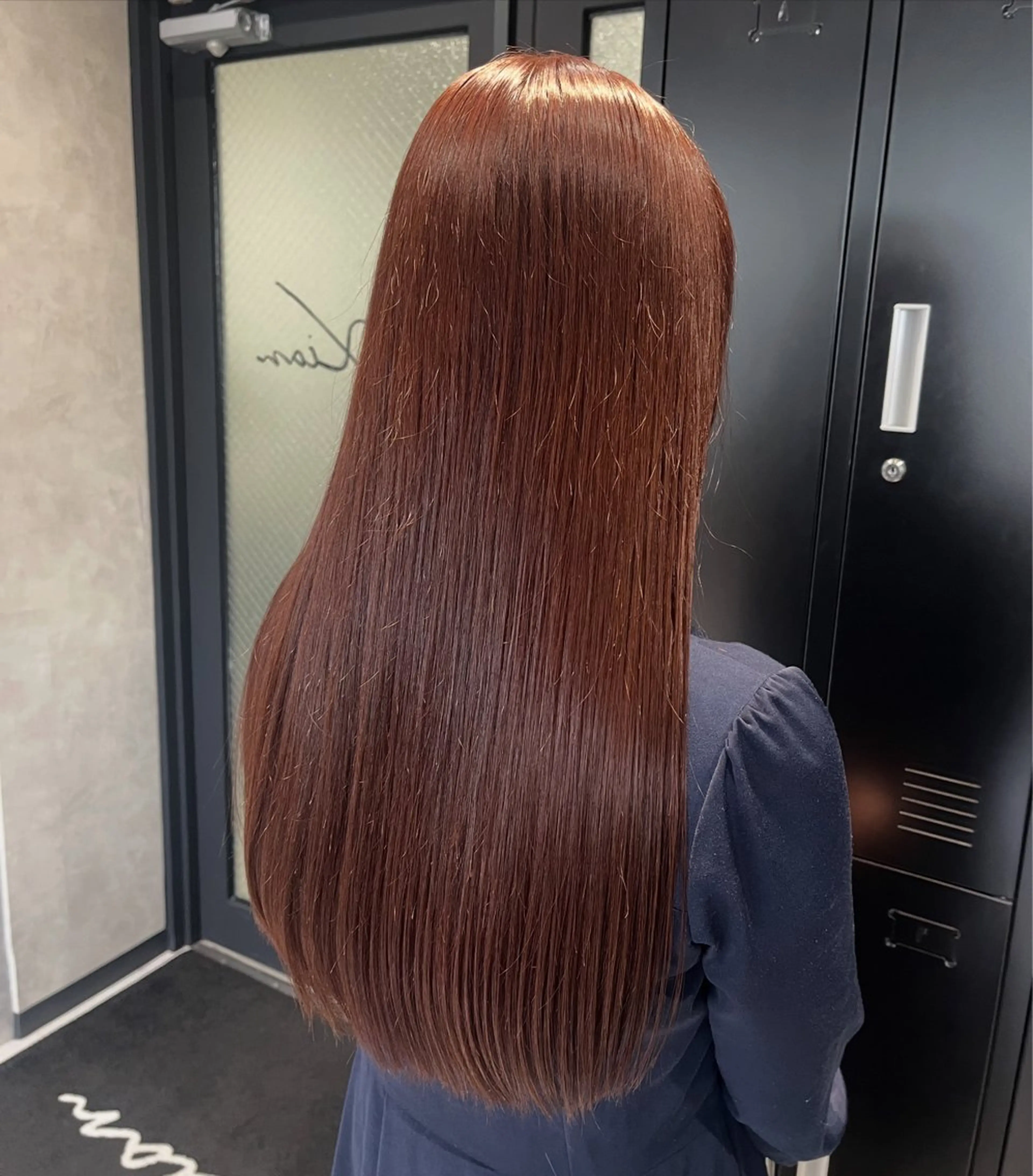 ロング カラー 透明感カラー 髪質改善 縮毛矯正 ヘアカラー 《.Xian》ナツミ /ボブ/顔周りカットのヘアスタイル