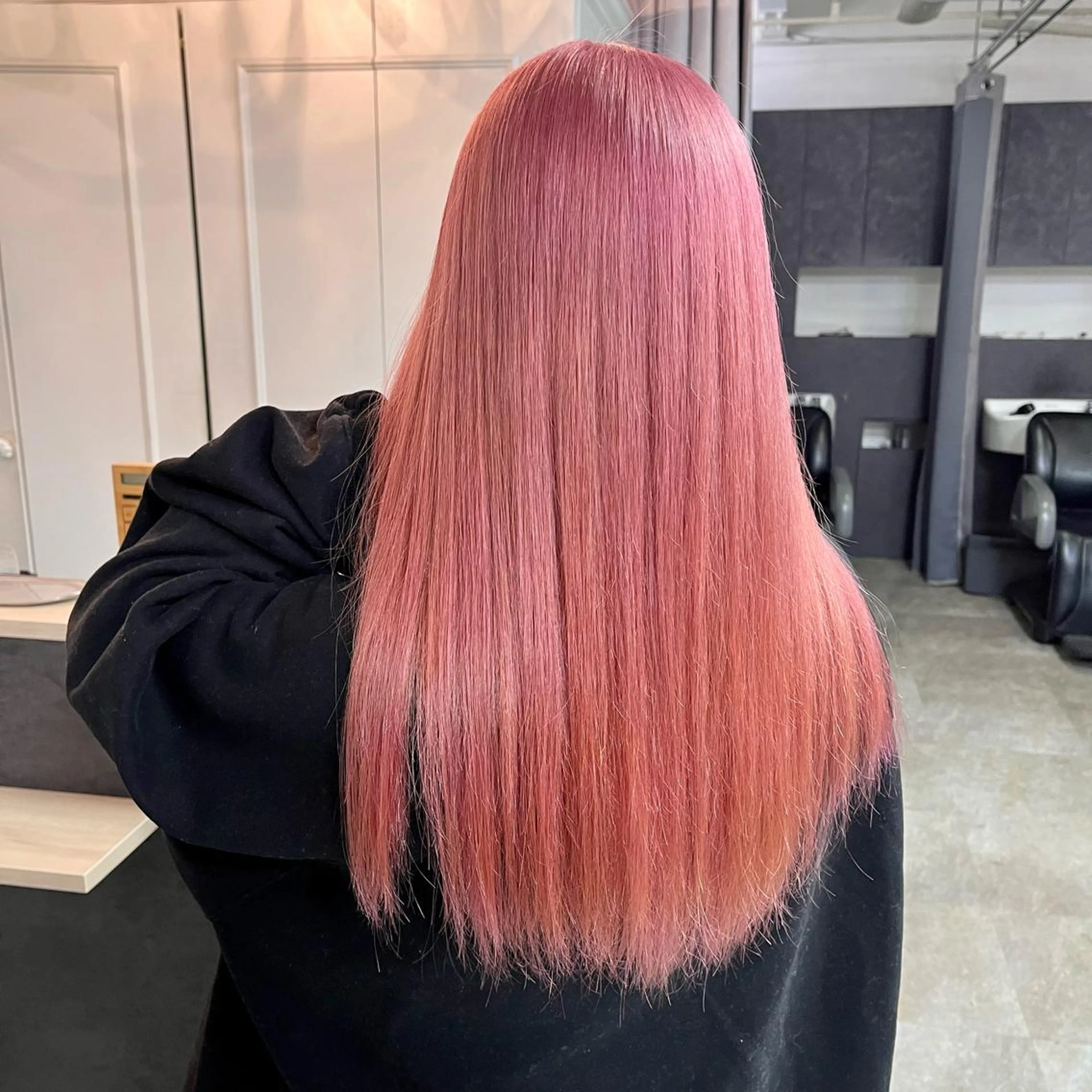 ロング カラー ピンクカラー ボブ& 髪質改善FUMIYAのヘアスタイル