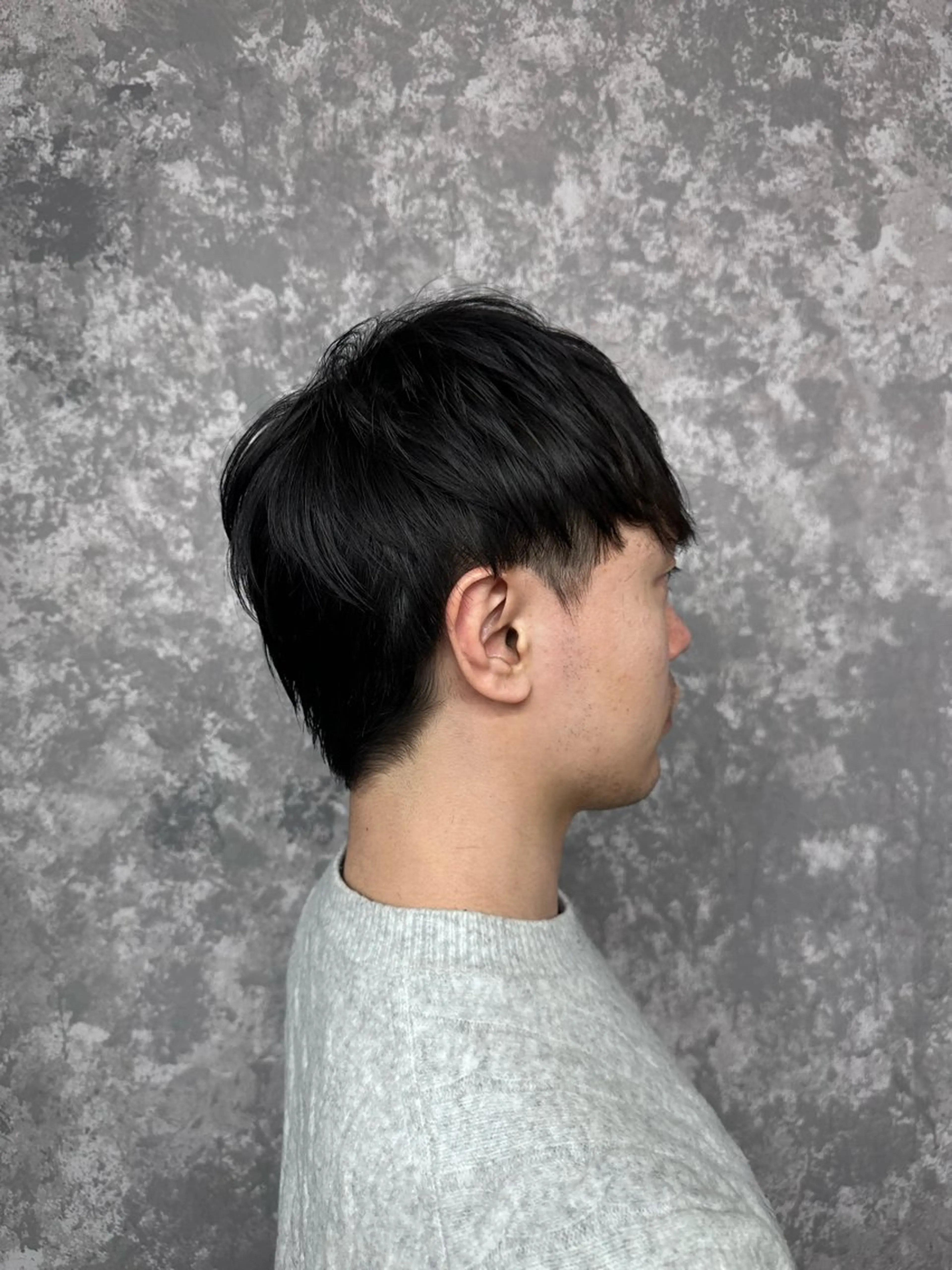 ショート メンズ 🩵つなぎショート✨ パーマスタイル みくのヘアスタイル