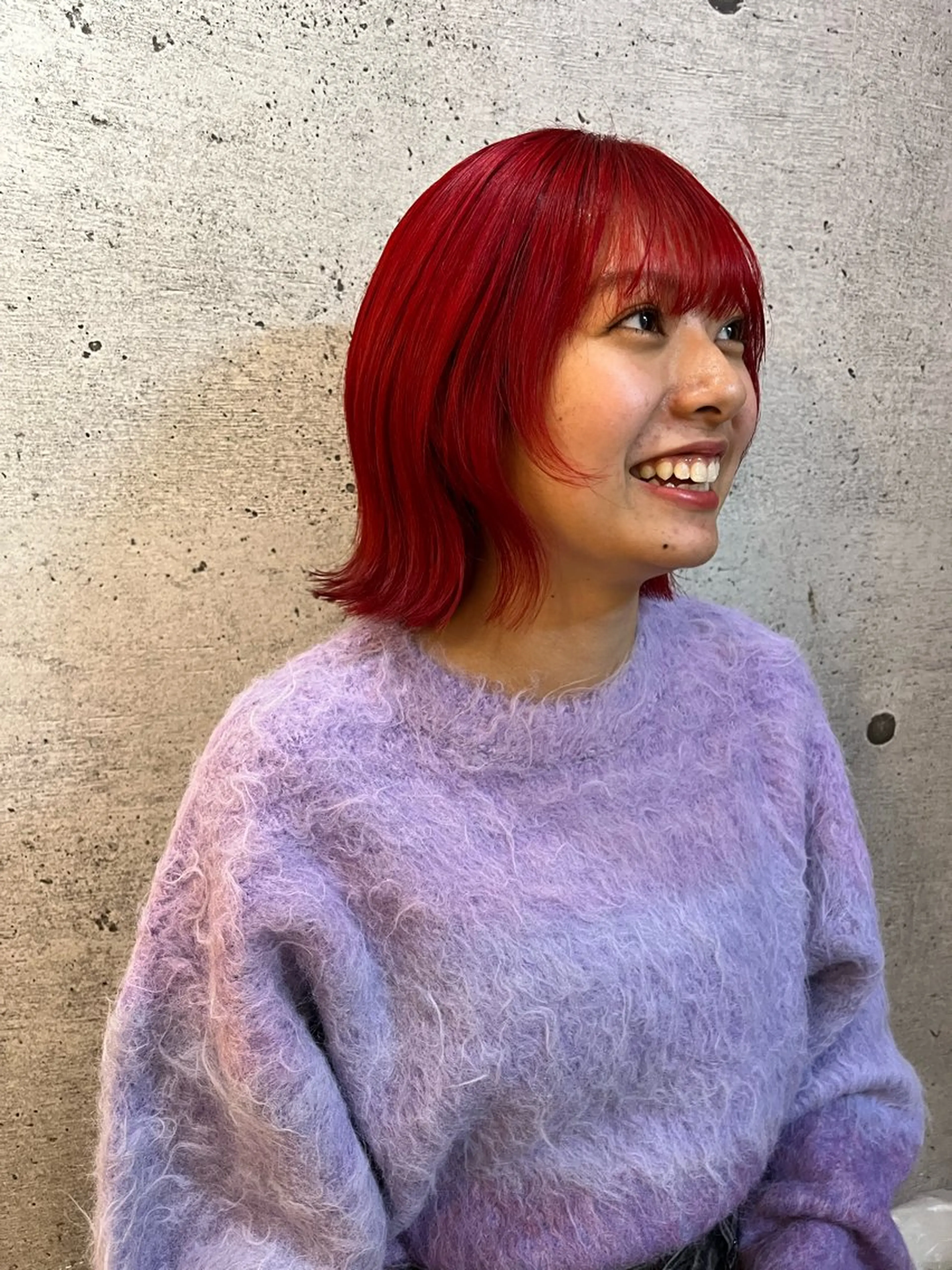 ミディアム rina 🤍のヘアスタイル