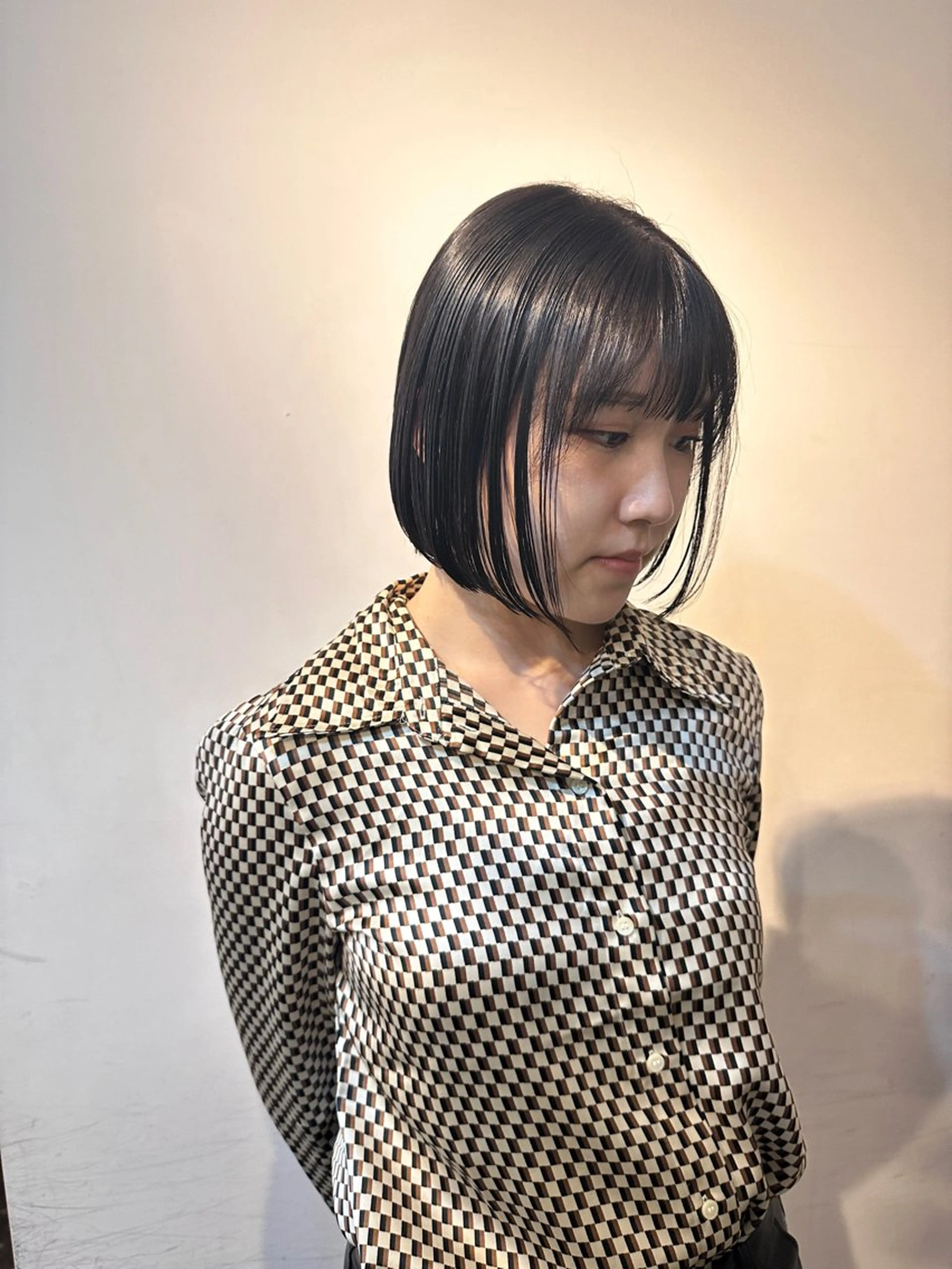 ショート ボブ/ぱつっとボブ/ 谷口 海星のヘアスタイル